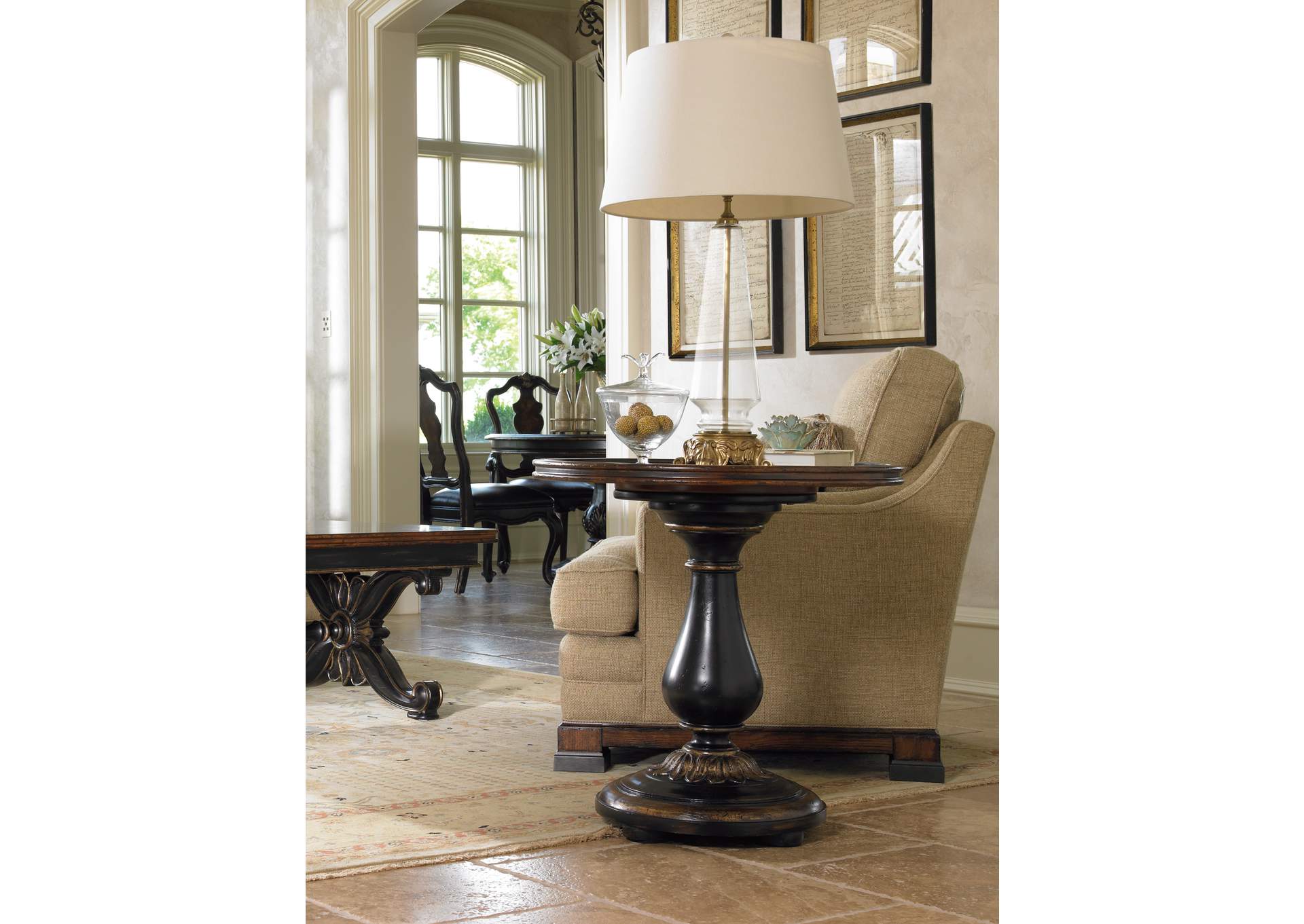 Grandover Round Accent Table,Hooker Furniture