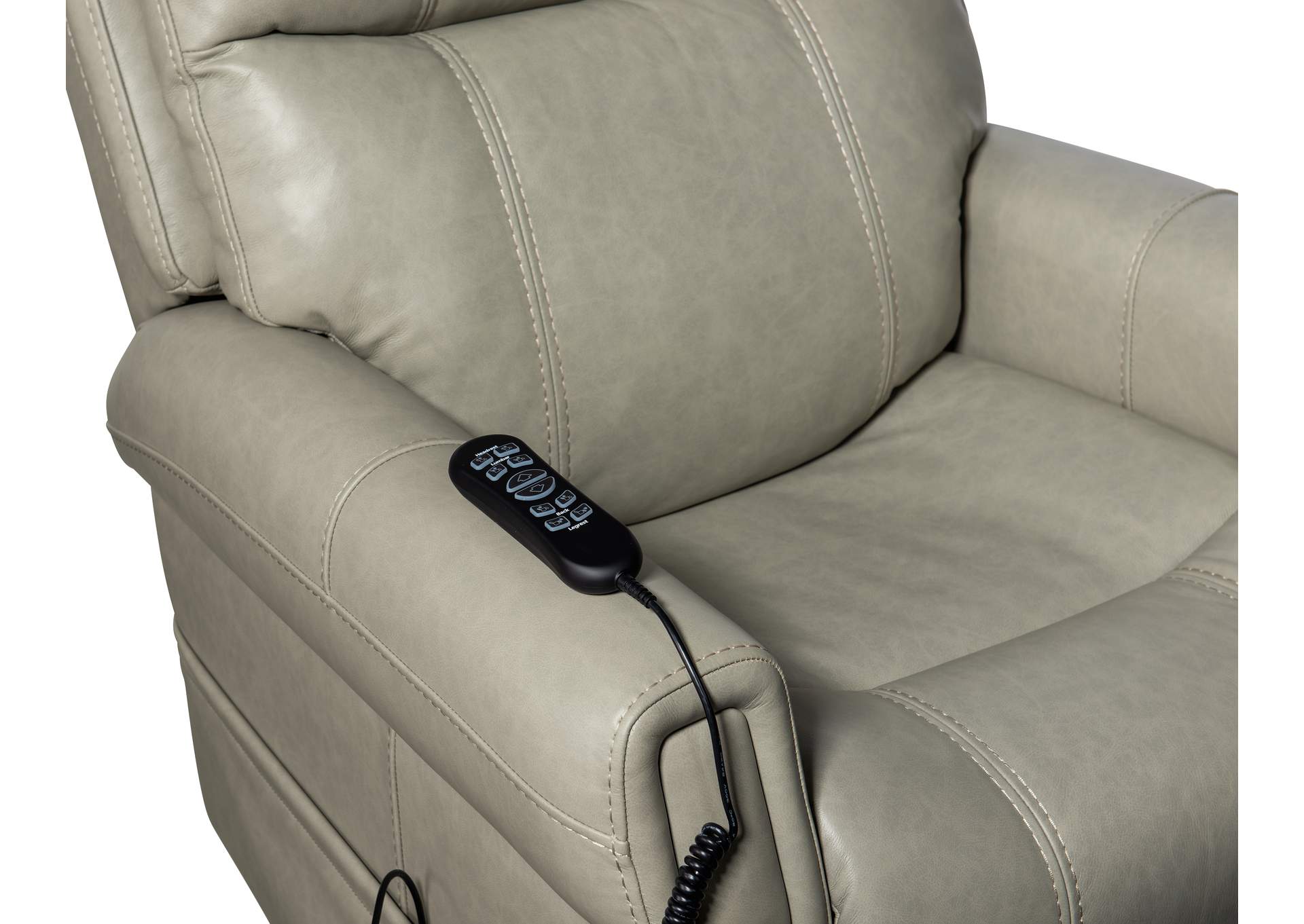 Carroll Power Recliner W - Ph, Lumbar, and Lift,Hooker Furniture
