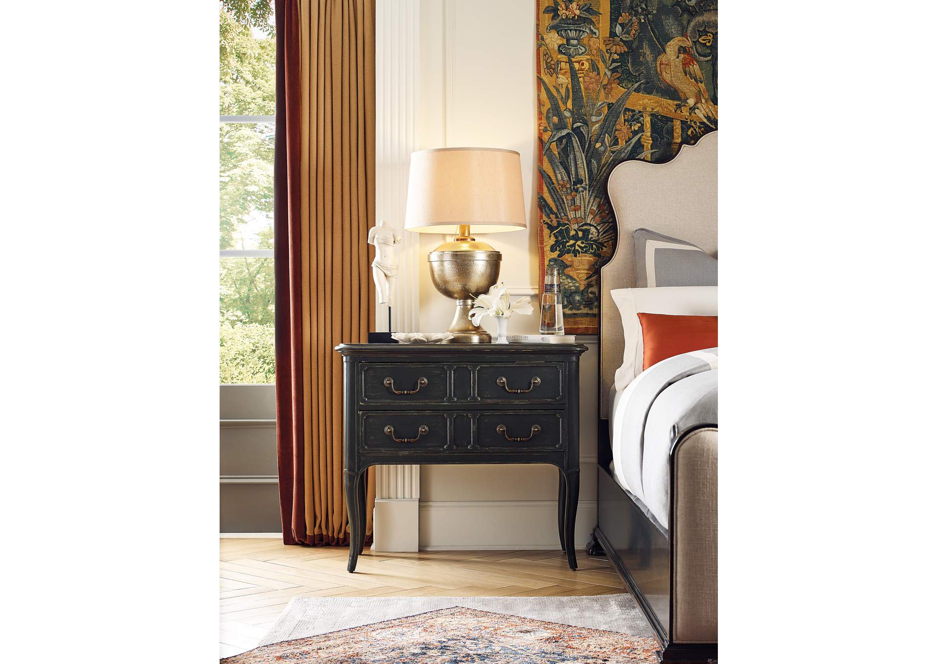 Charleston Two - Drawer Nightstand,Hooker Furniture