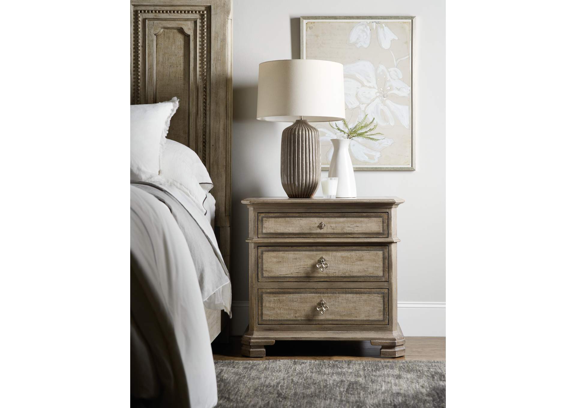 Alfresco Palmieri Three - Drawer Nightstand,Hooker Furniture