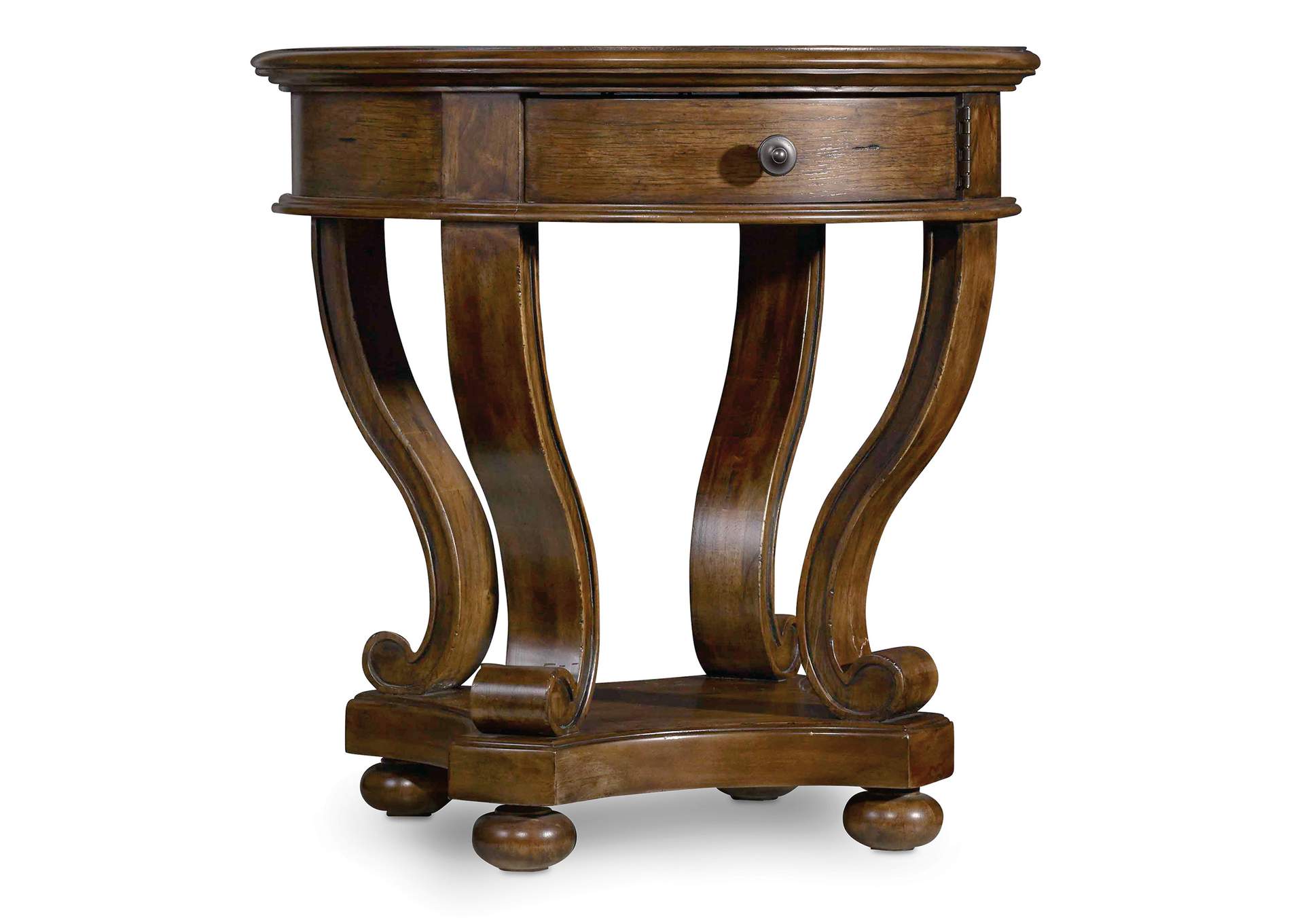 Archivist Round Accent End Table,Hooker Furniture