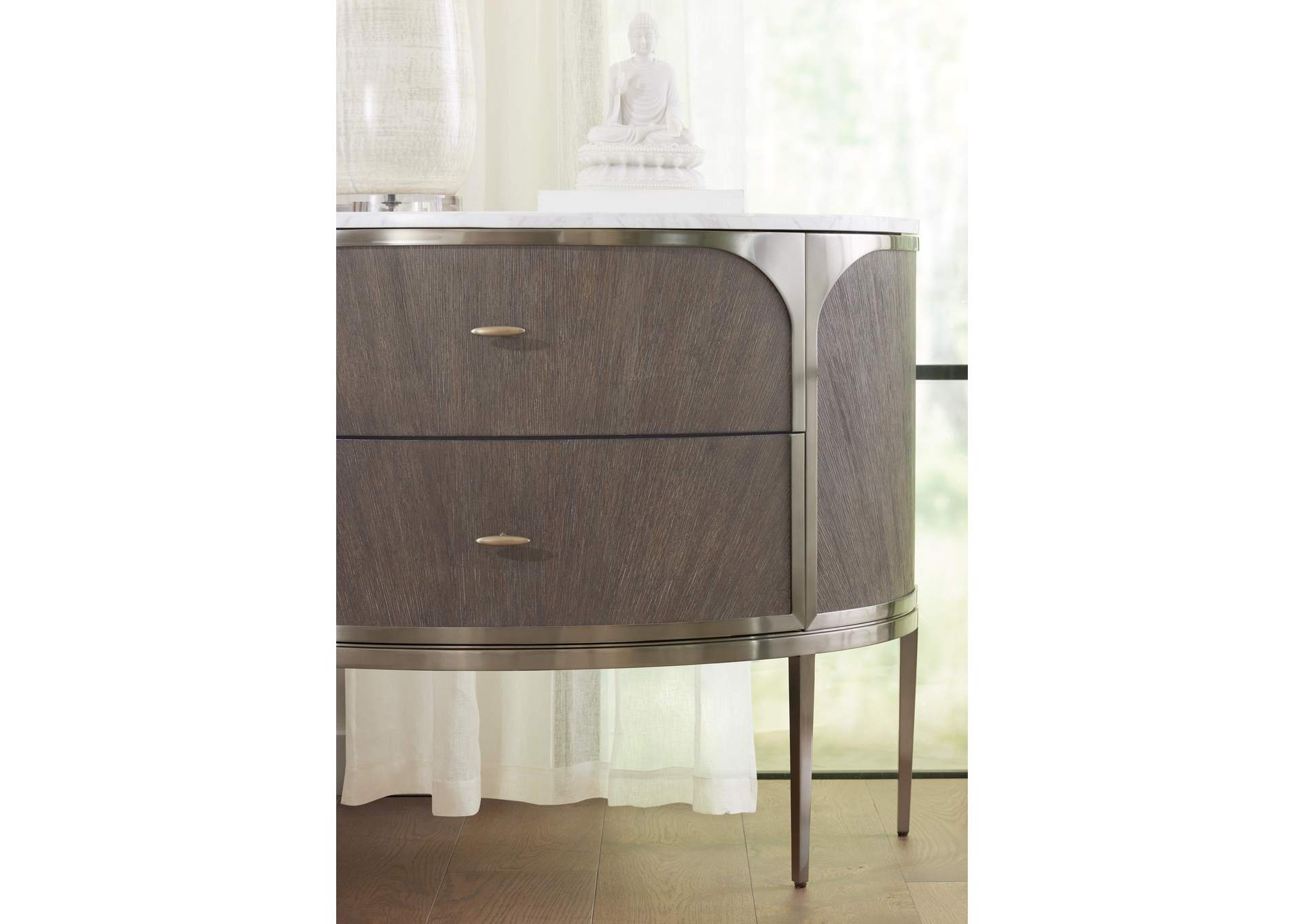 Modern Mood Two Drawer Nightstand,Hooker Furniture