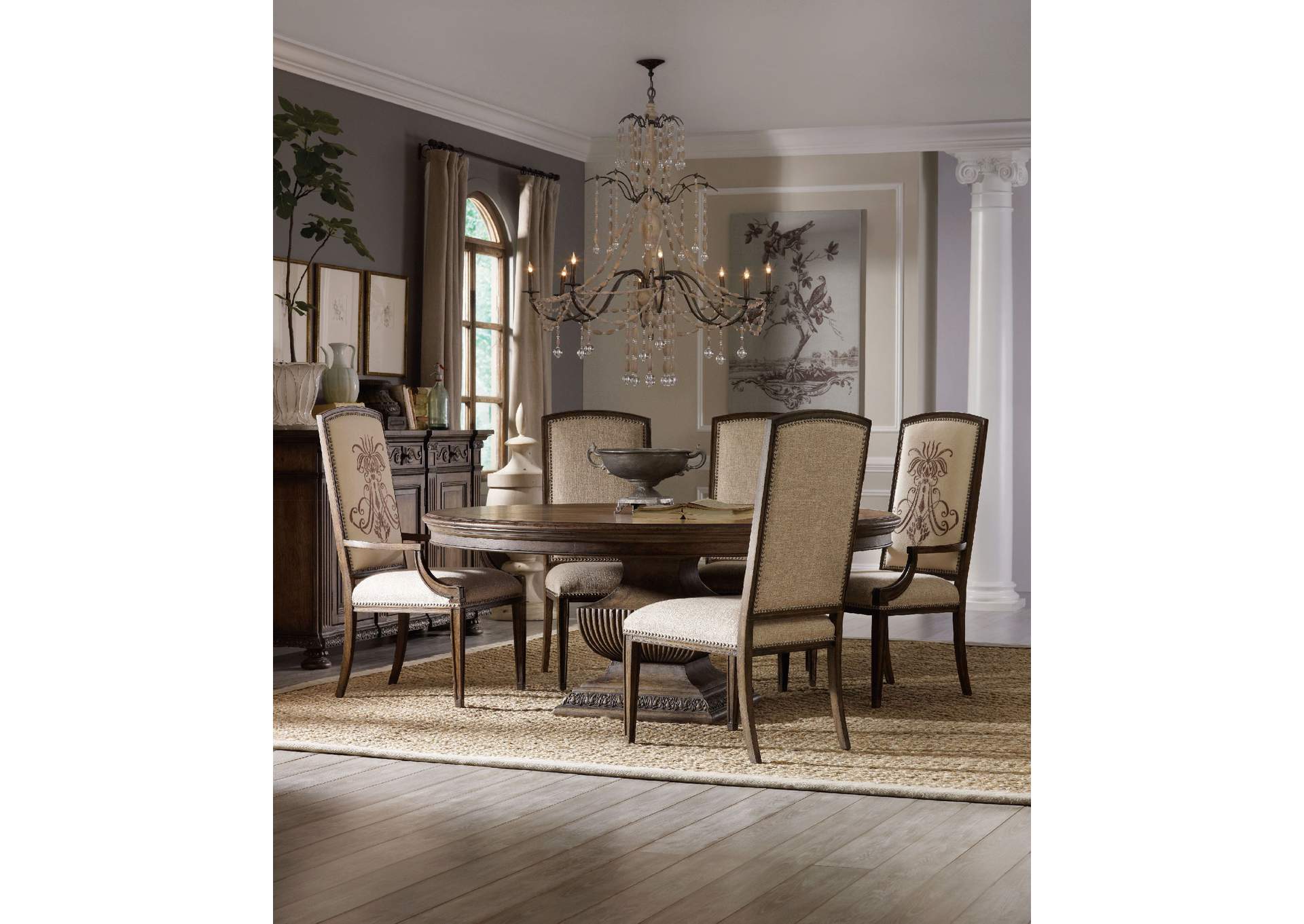 Rhapsody 72'' Round Dining Table,Hooker Furniture