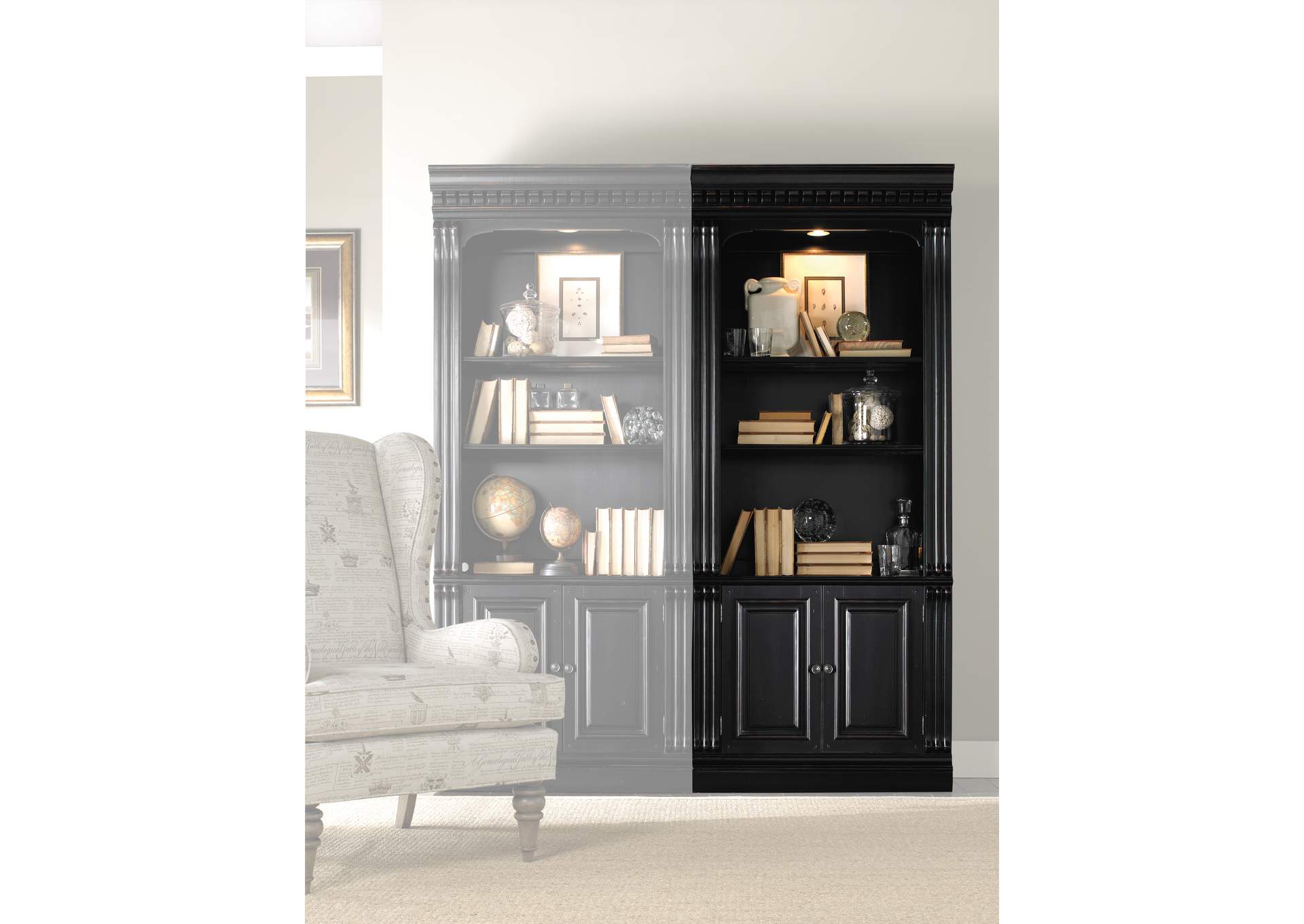 Telluride Bunching Bookcase (W - Doors),Hooker Furniture