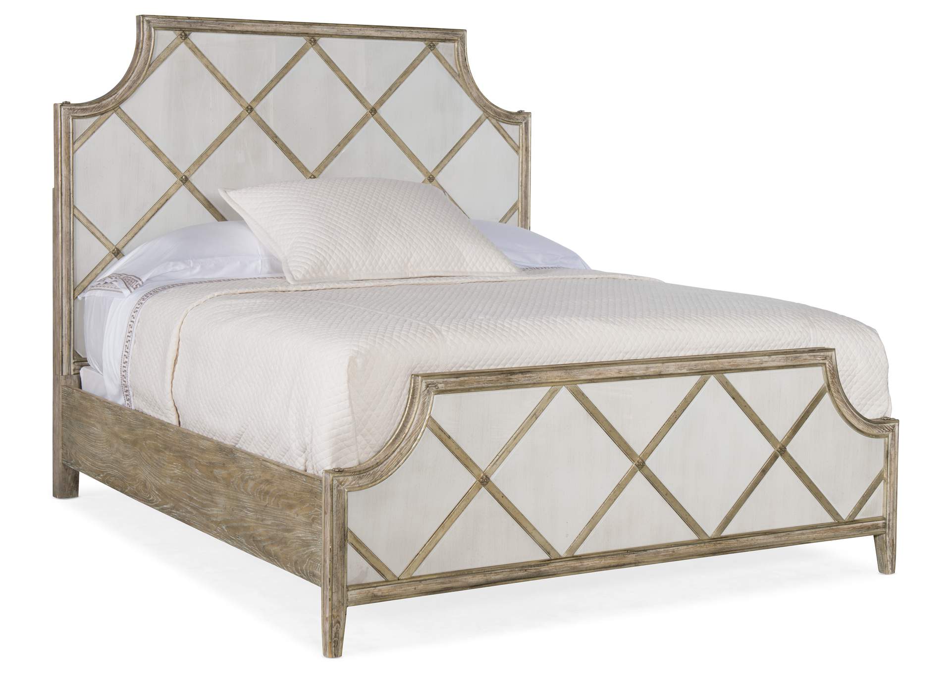 Sanctuary Diamont Cal King Panel Bed,Hooker Furniture