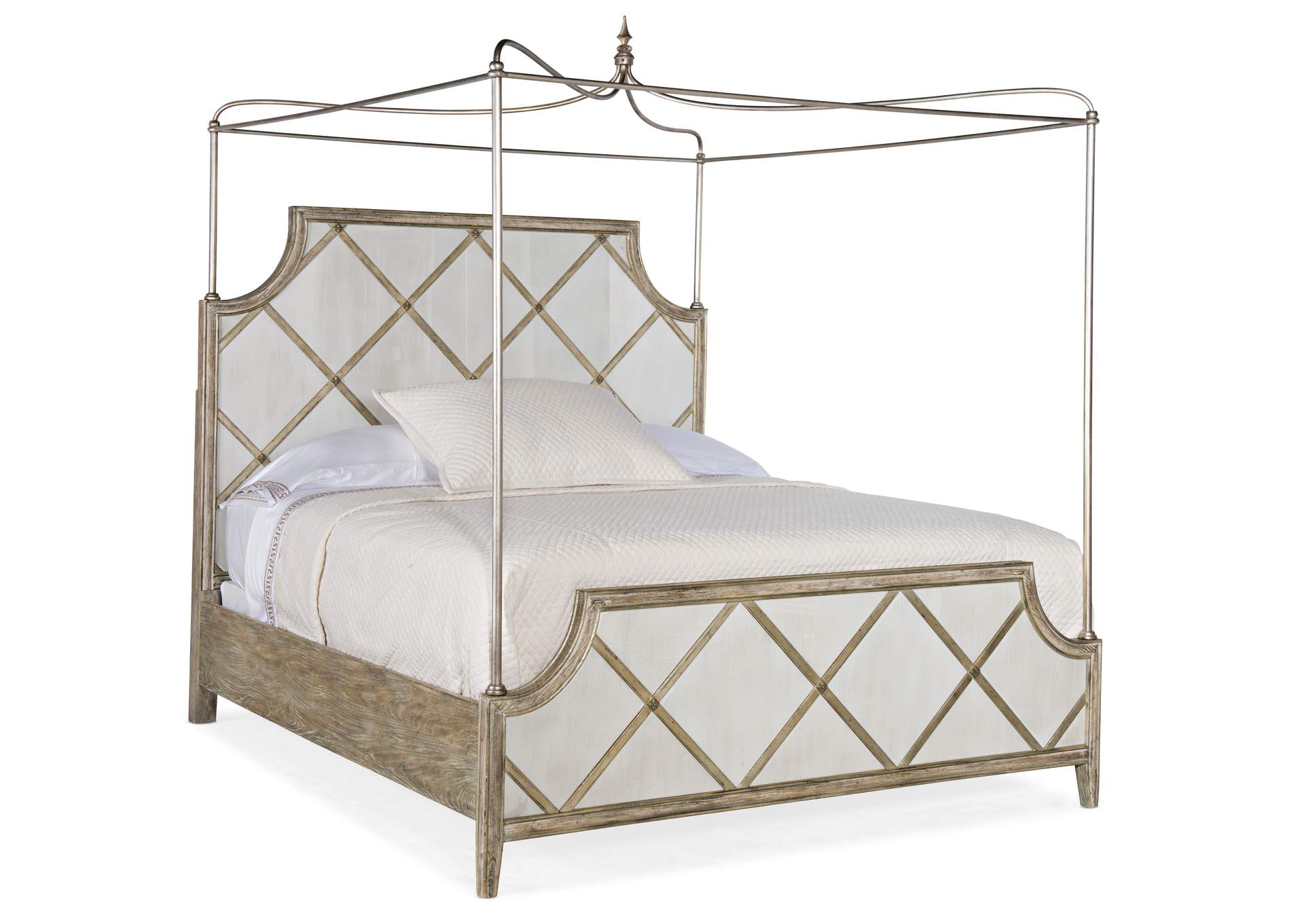 Sanctuary Diamont Canopy King  Panel Bed,Hooker Furniture