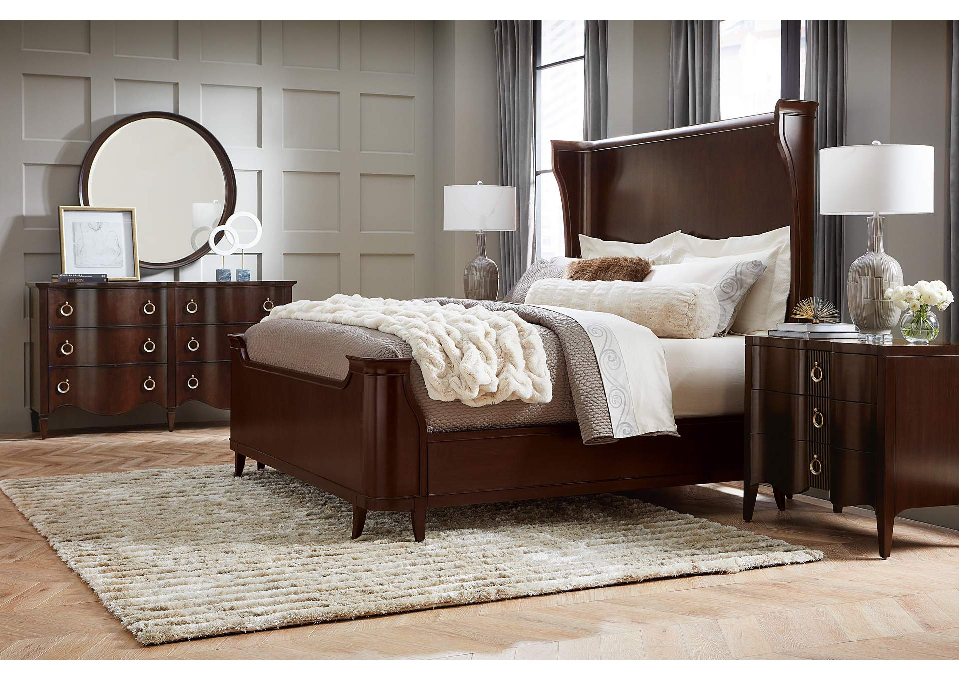 Bella Donna King Panel Bed,Hooker Furniture