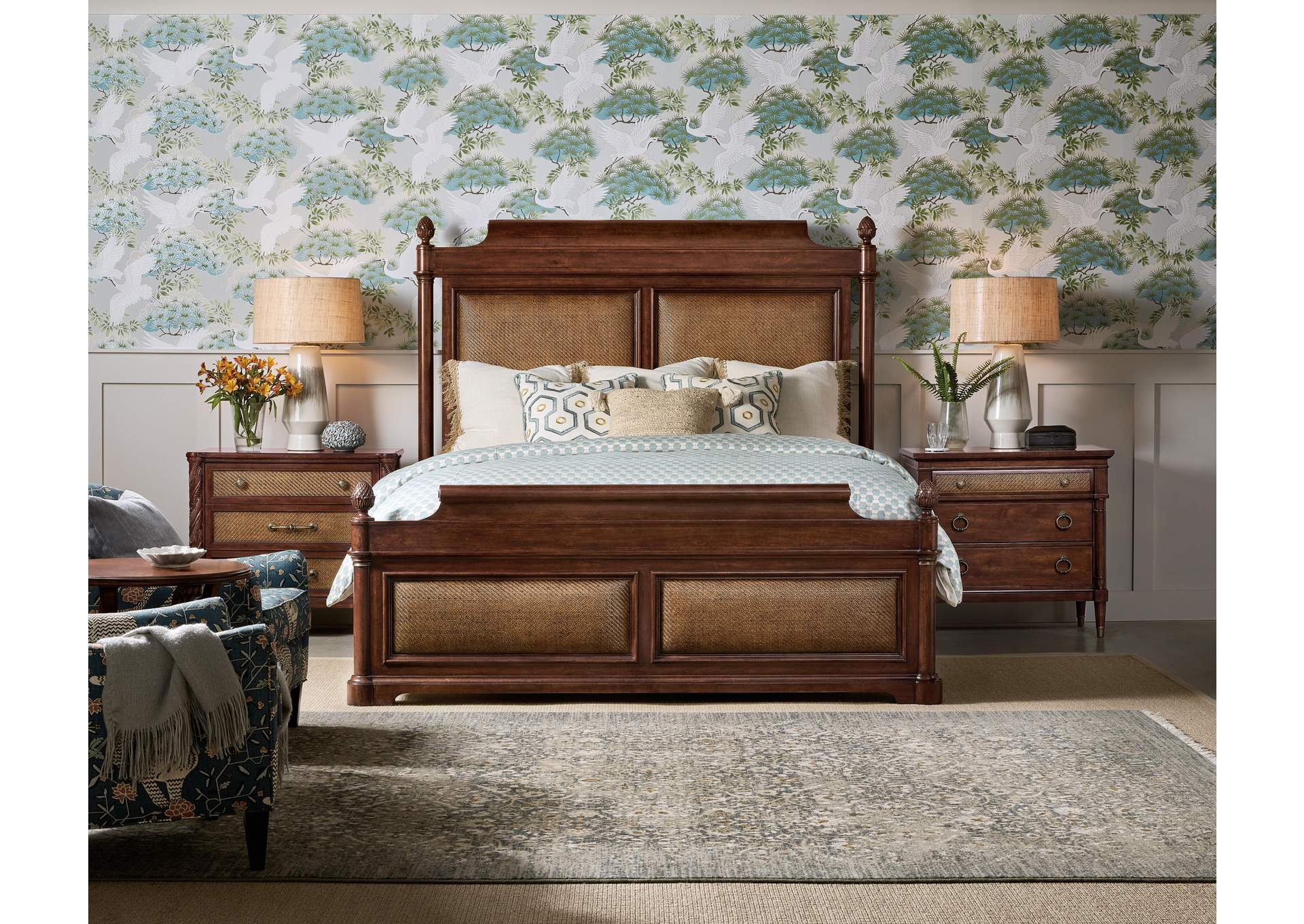 Charleston King Panel Bed,Hooker Furniture