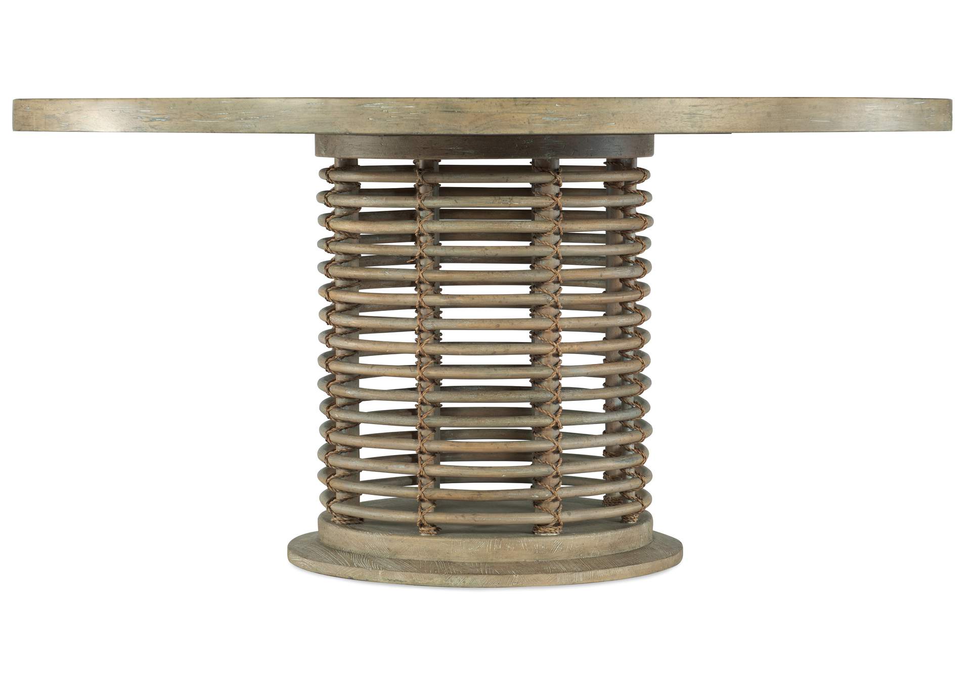 Surfrider 60In Rattan Round Dining Table