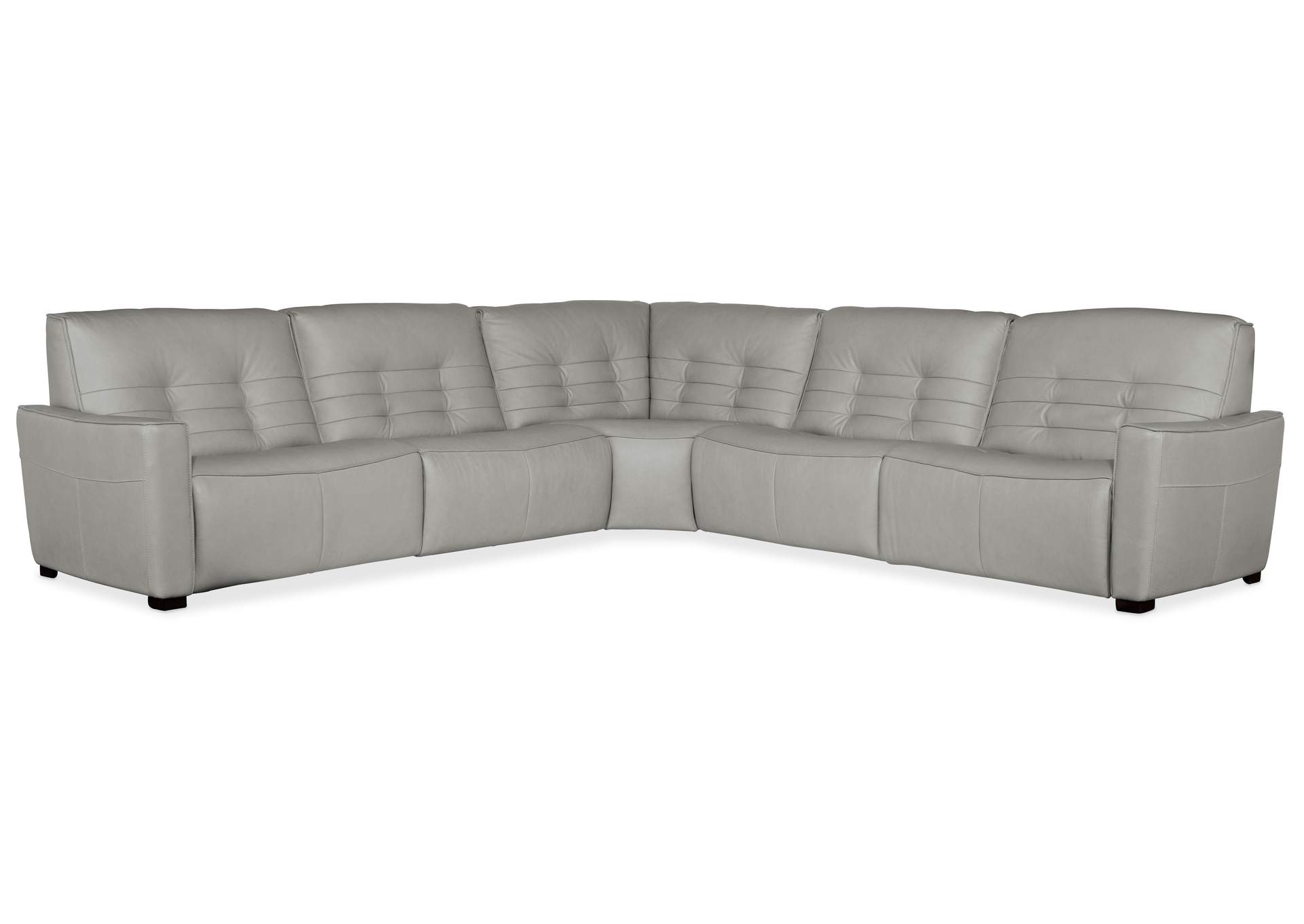 Reaux 5 - Piece Power Recline Sectional W - 3 Power Recliners,Hooker Furniture