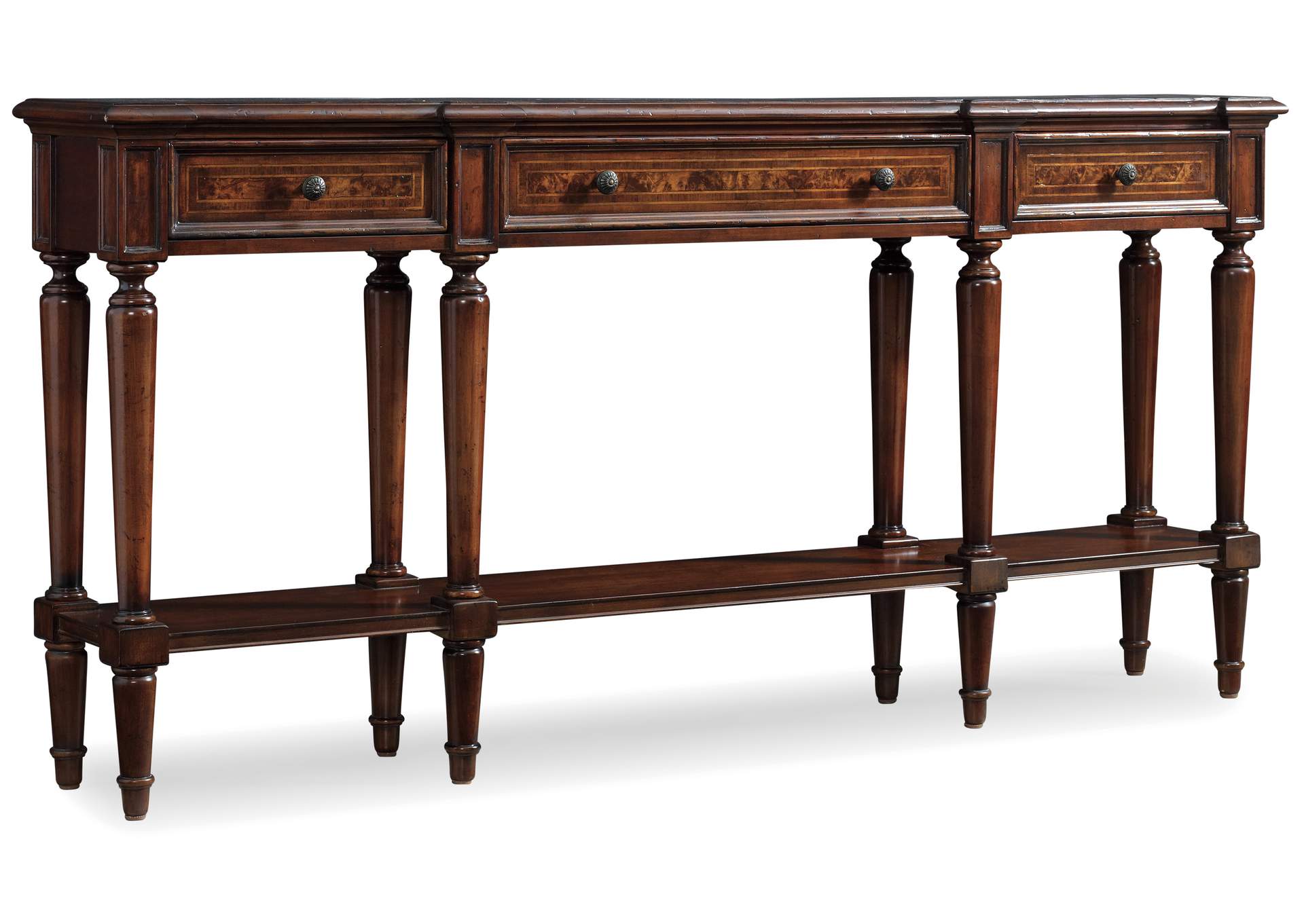 Grandover Three Drawer Console Table,Hooker Furniture
