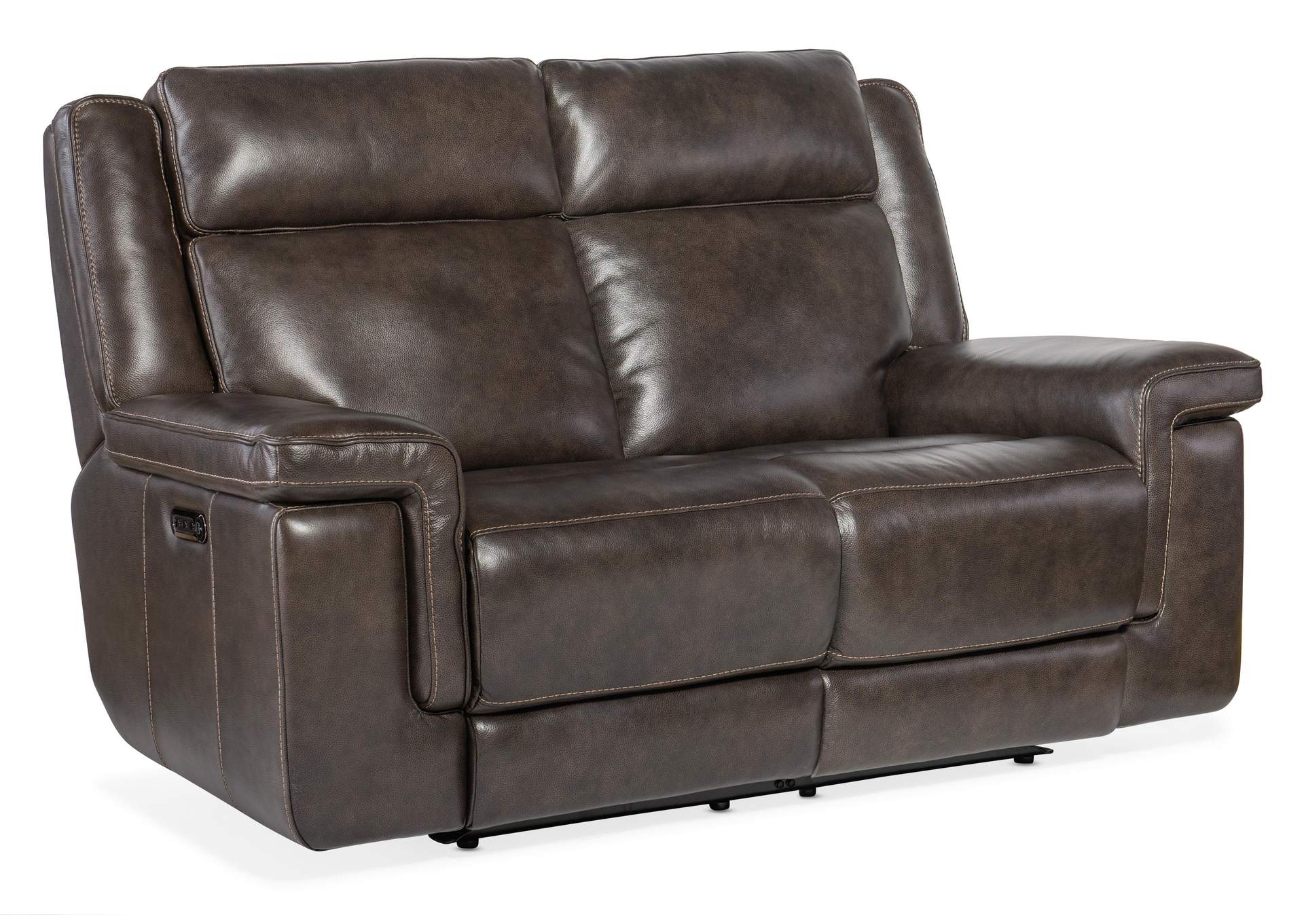 Montel Lay Flat Power Loveseat With Power Headrest & Lumbar,Hooker Furniture