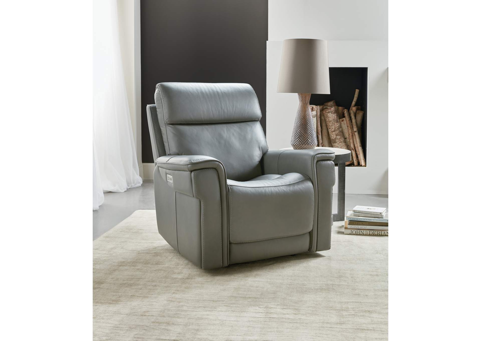 Lyra Zero Gravity Power Recliner With Power Headrest,Hooker Furniture