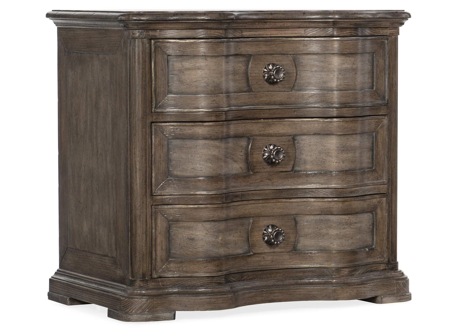 Woodlands Three - Drawer Nightstand,Hooker Furniture