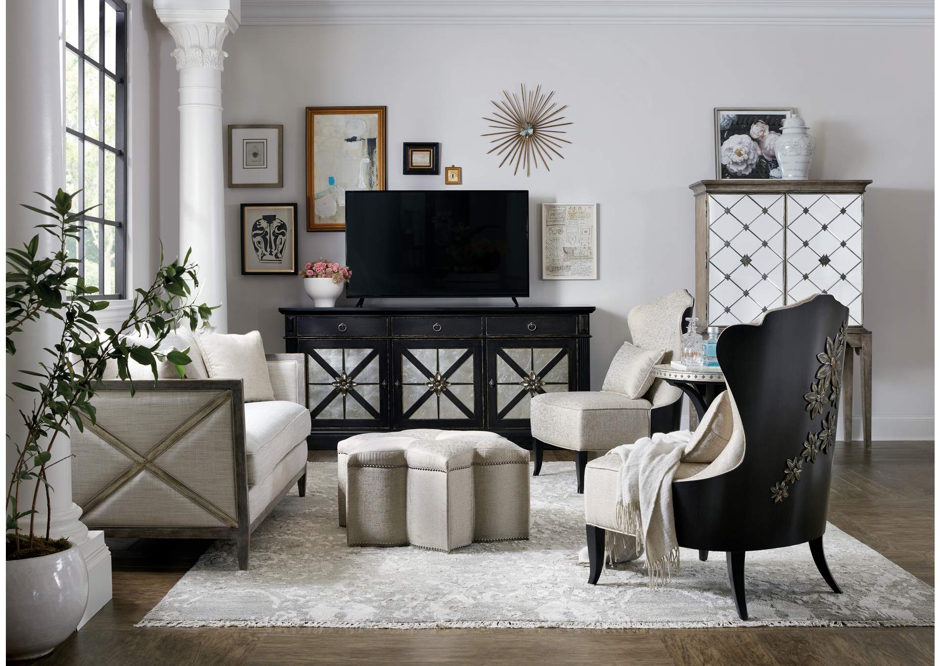 Sanctuary Star of The Show Ottoman,Hooker Furniture