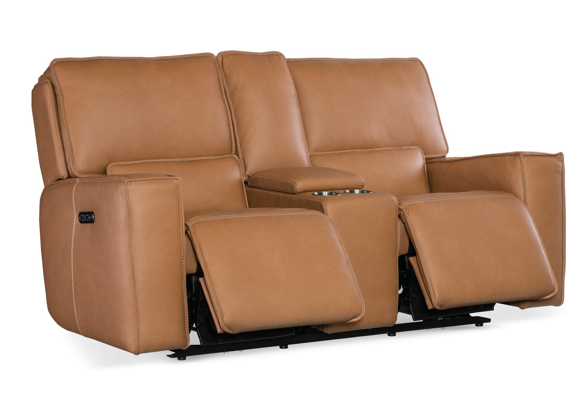Miles Zero Gravity Power Console Loveseat W - Power Headrest,Hooker Furniture