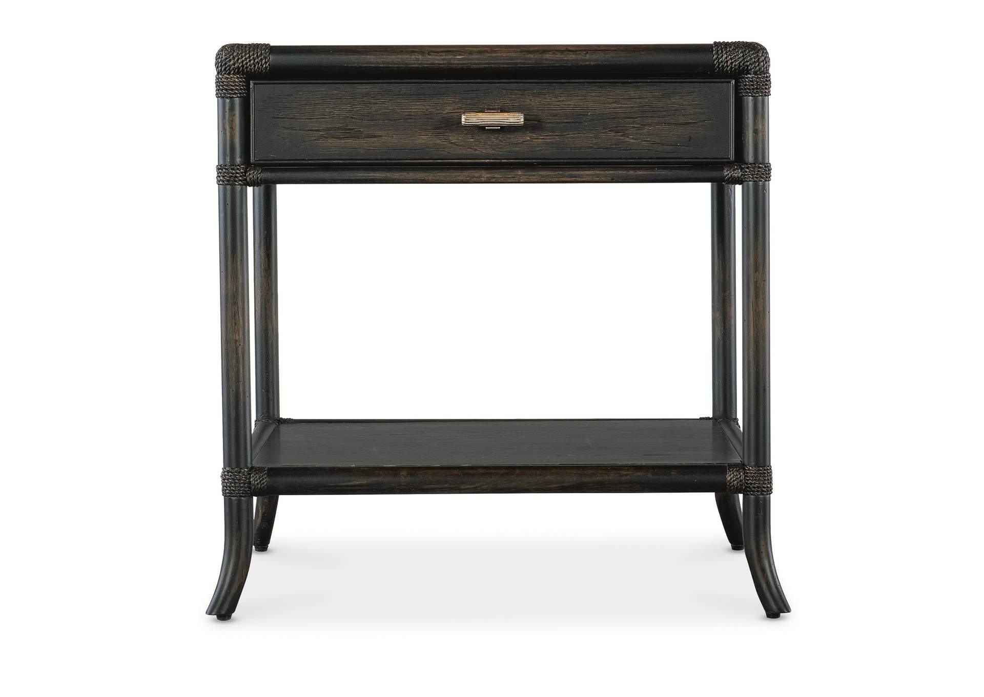 Retreat Pole Rattan End Table,Hooker Furniture