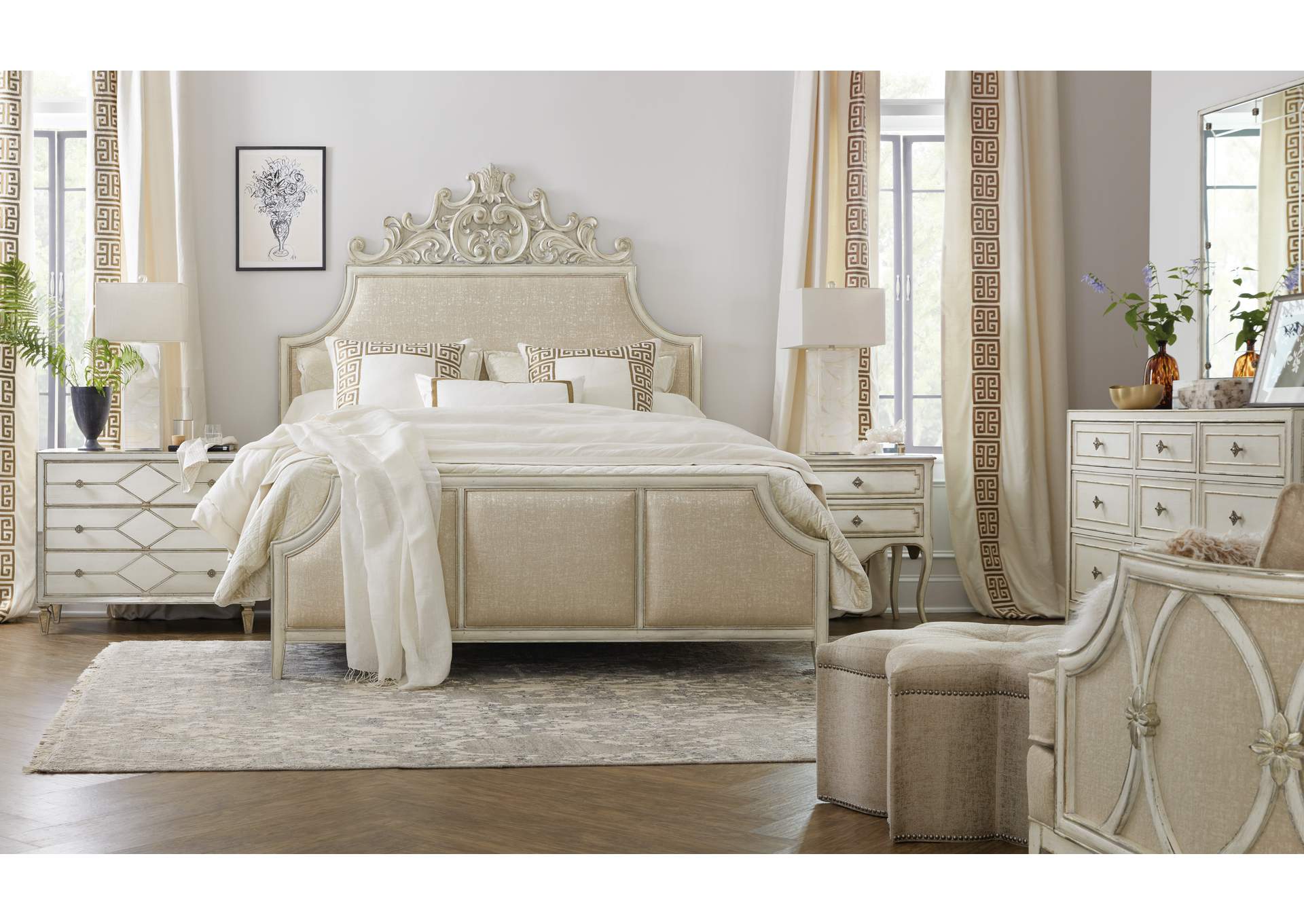 Sanctuary Anastasie Uph King Bed,Hooker Furniture