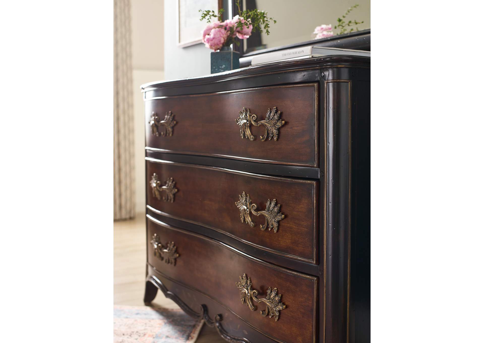 Charleston Three - Drawer Accent Chest,Hooker Furniture