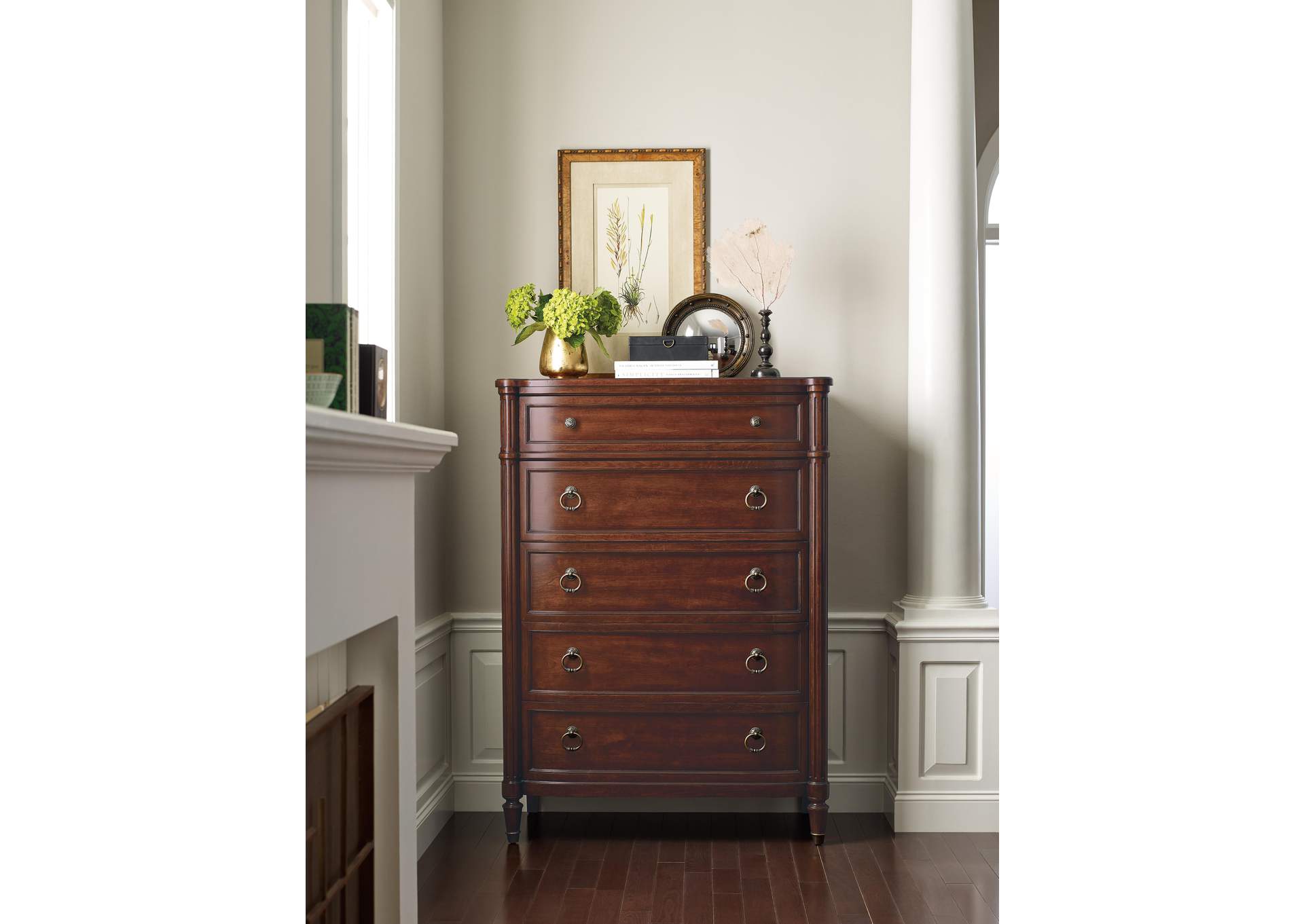 Charleston Five - Drawer Chest,Hooker Furniture