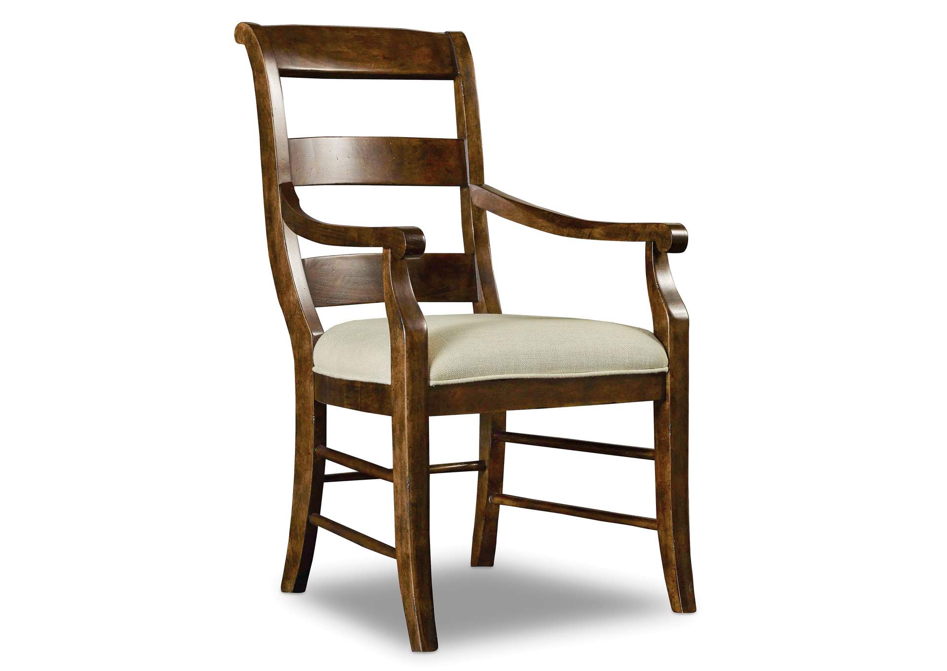 ladderback arm chair