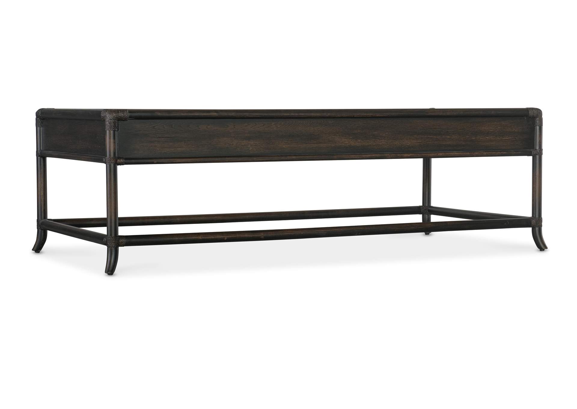 Retreat Pole Rattan Cocktail Table,Hooker Furniture