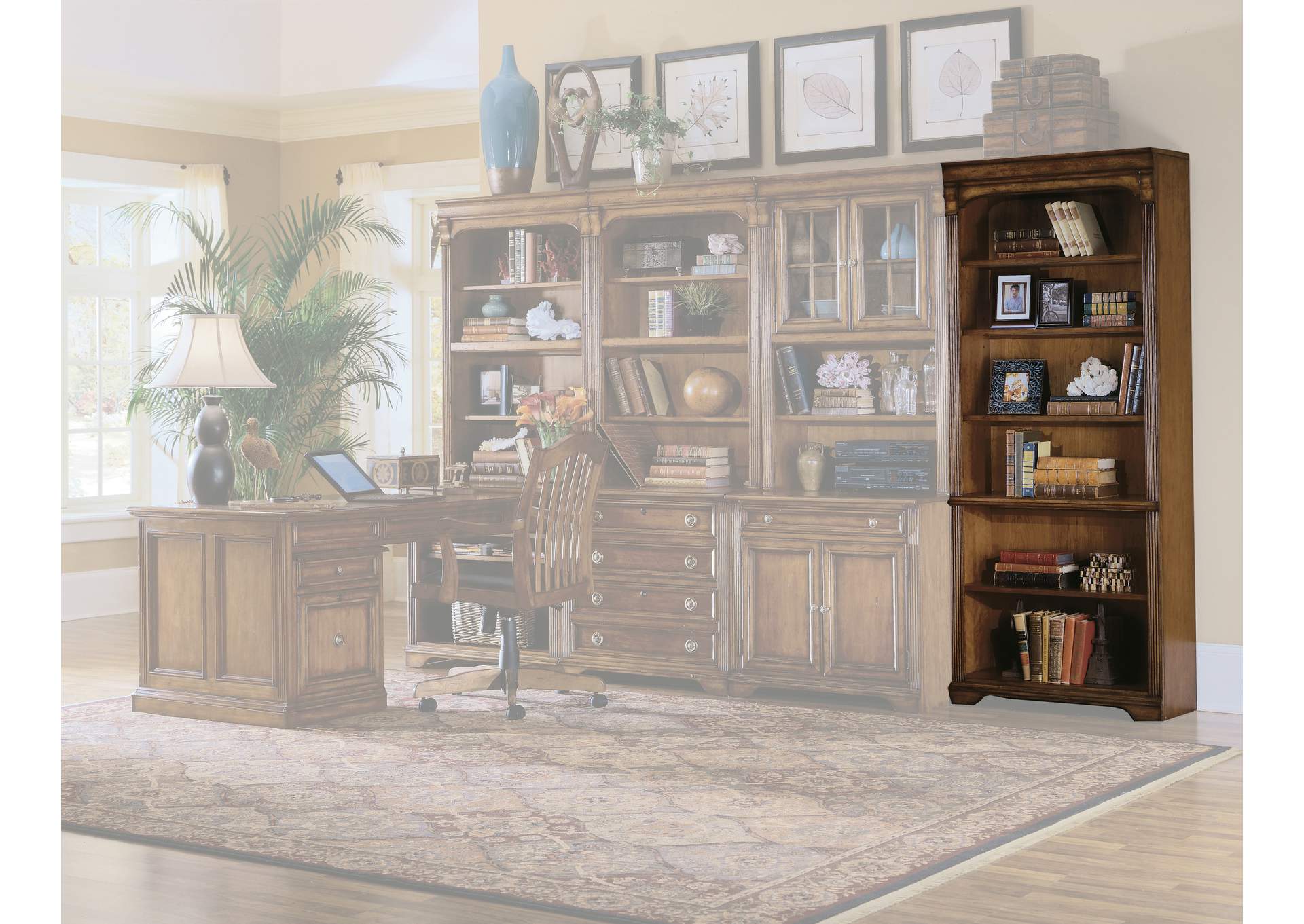 Brookhaven Tall Bookcase,Hooker Furniture