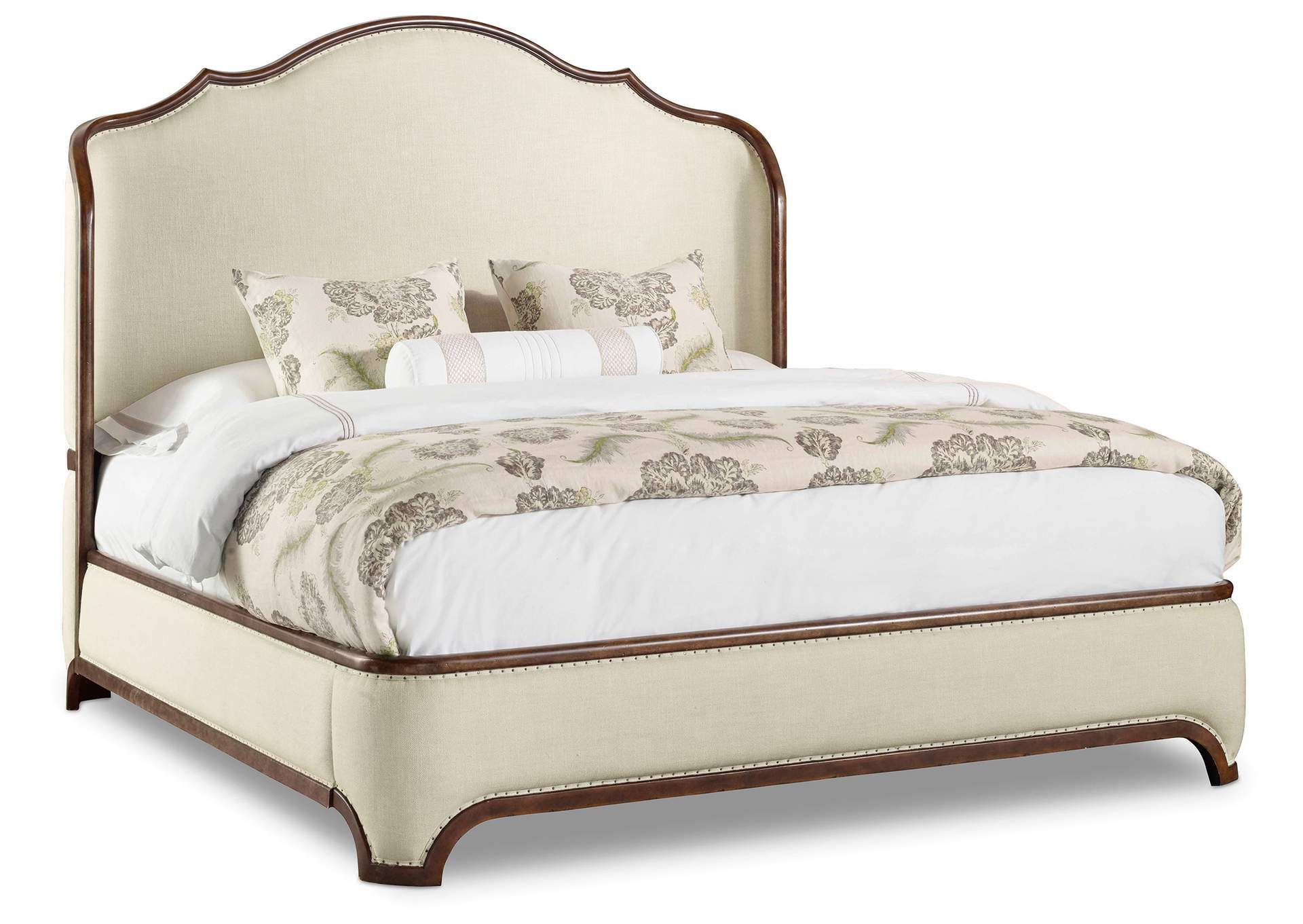 Archivist King Upholstered Shelter Bed,Hooker Furniture