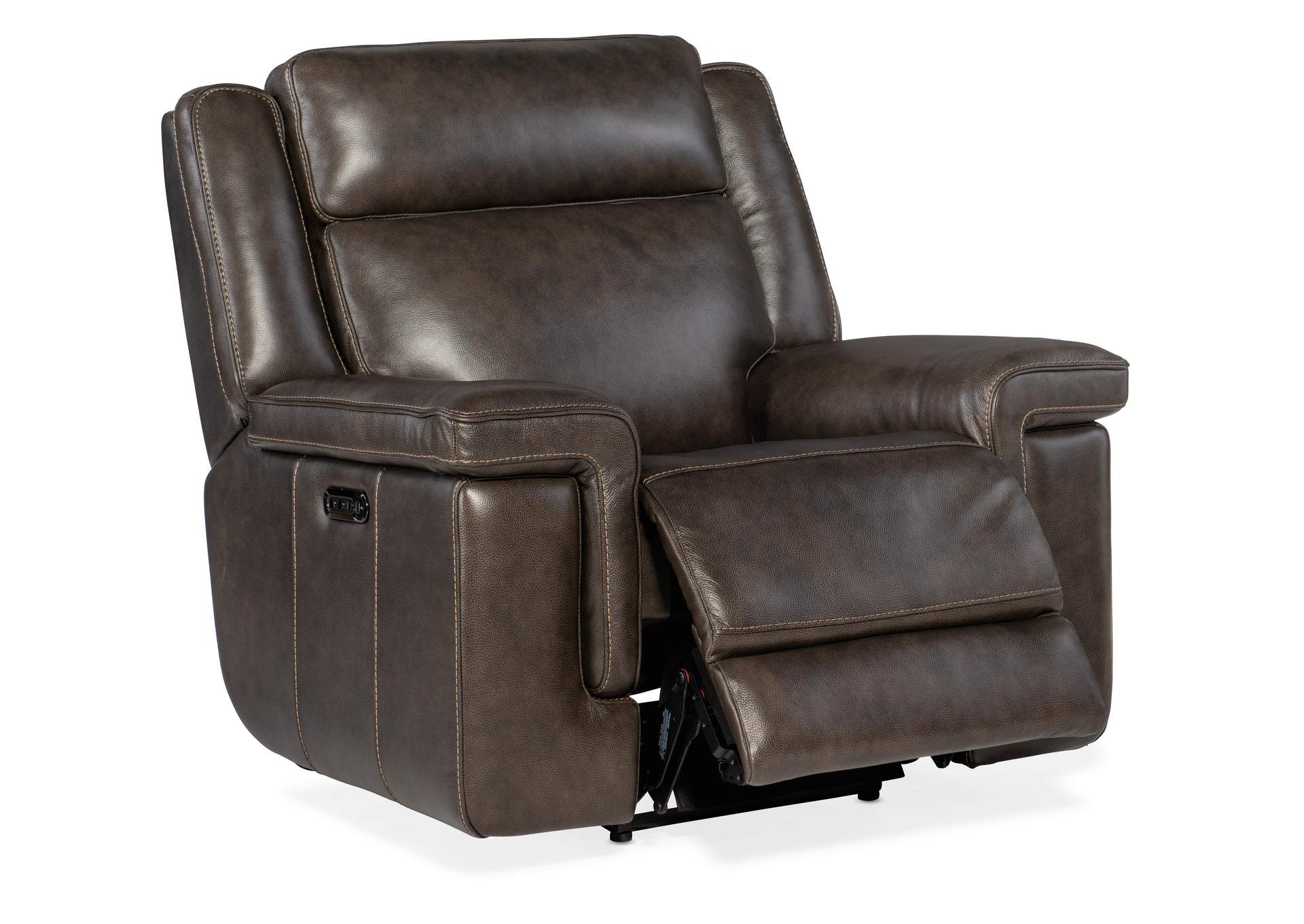 Montel Lay Flat Power Recliner With Power Headrest & Lumbar,Hooker Furniture