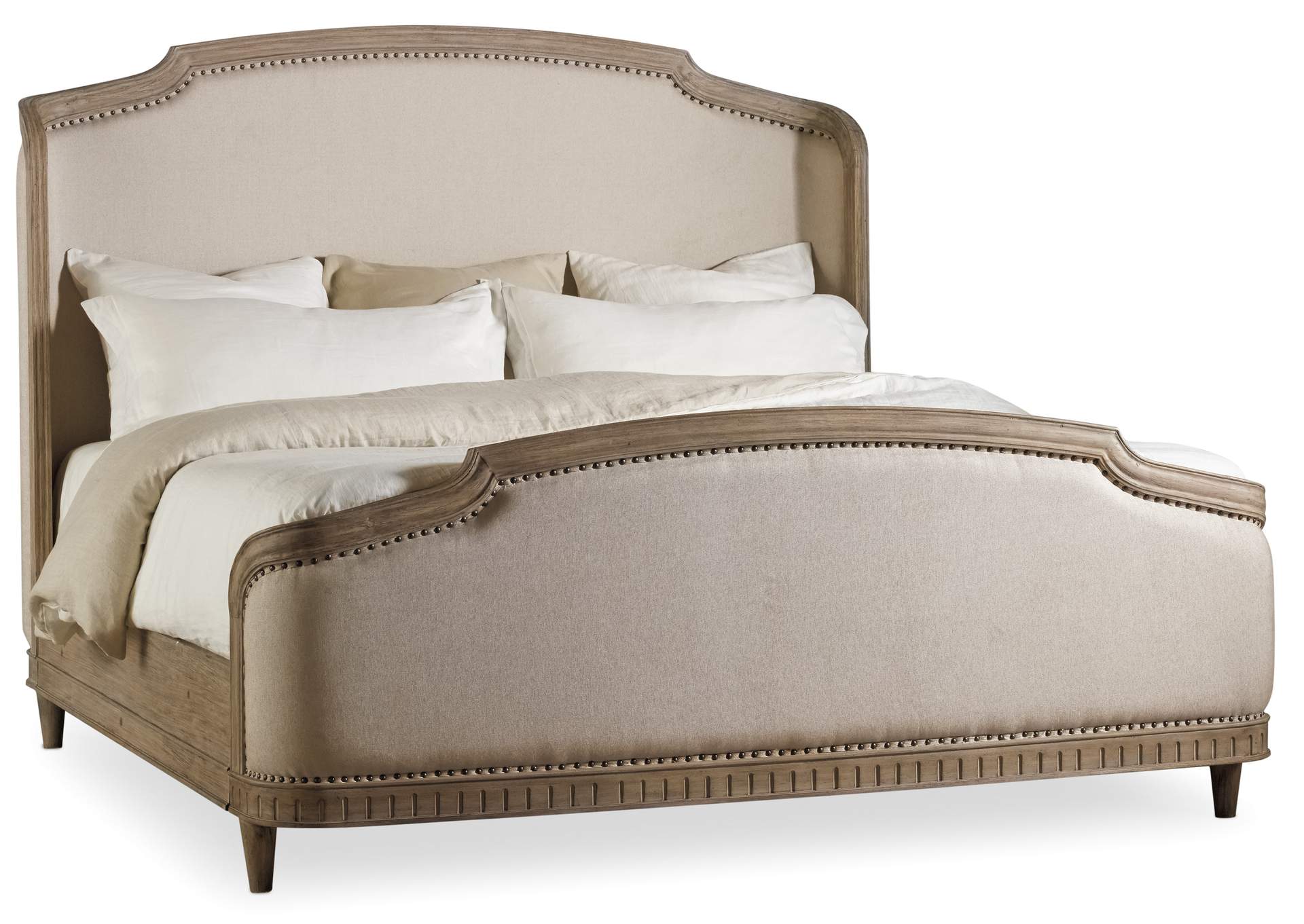 Corsica Queen Upholstery Shelter Bed,Hooker Furniture