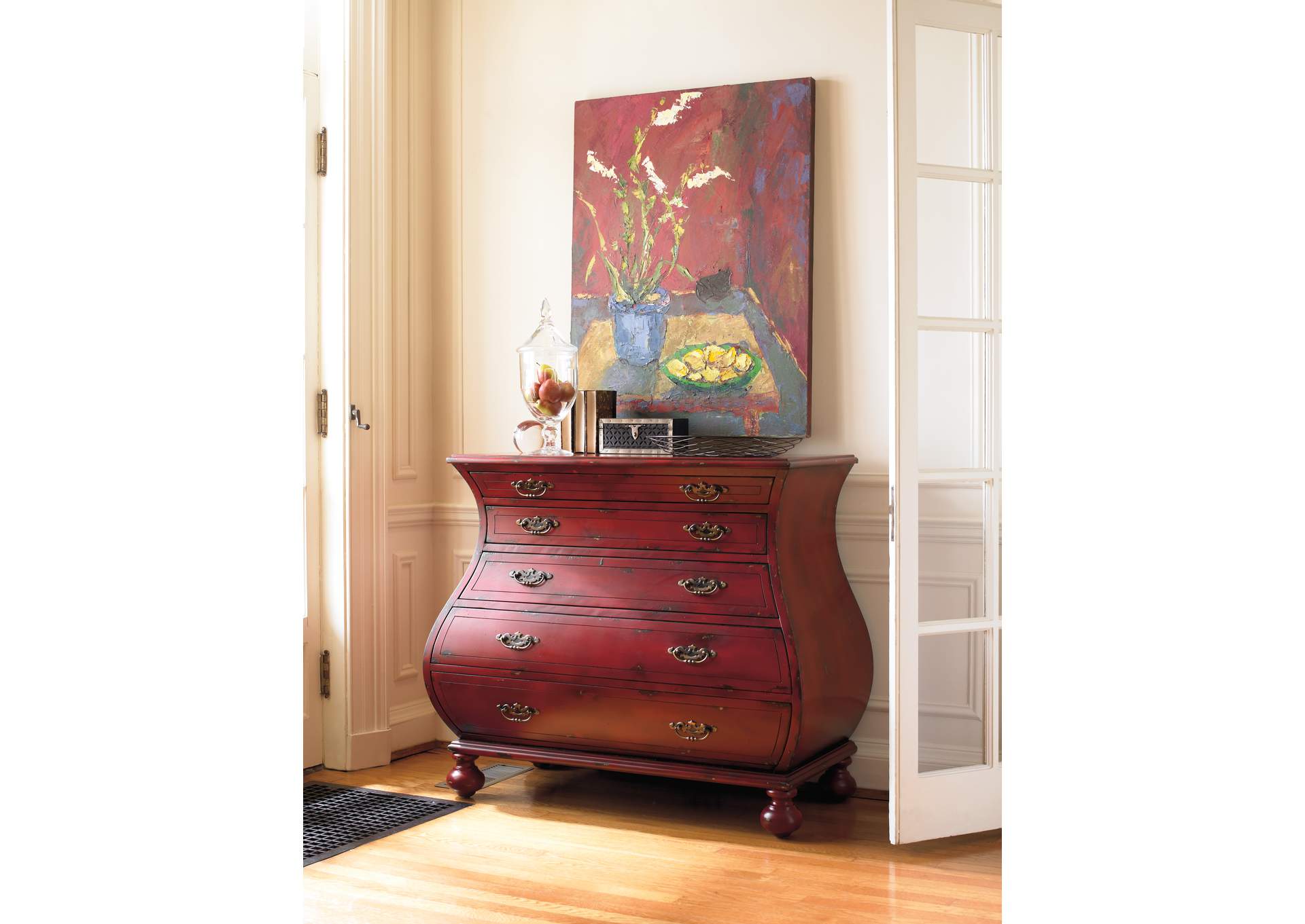 Red Bombe Chest,Hooker Furniture