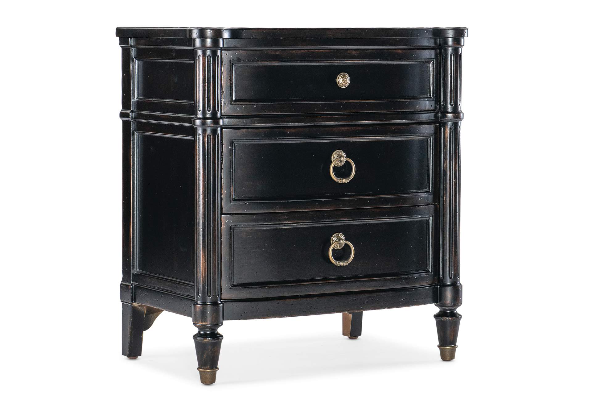 Charleston Three - Drawer Nightstand,Hooker Furniture