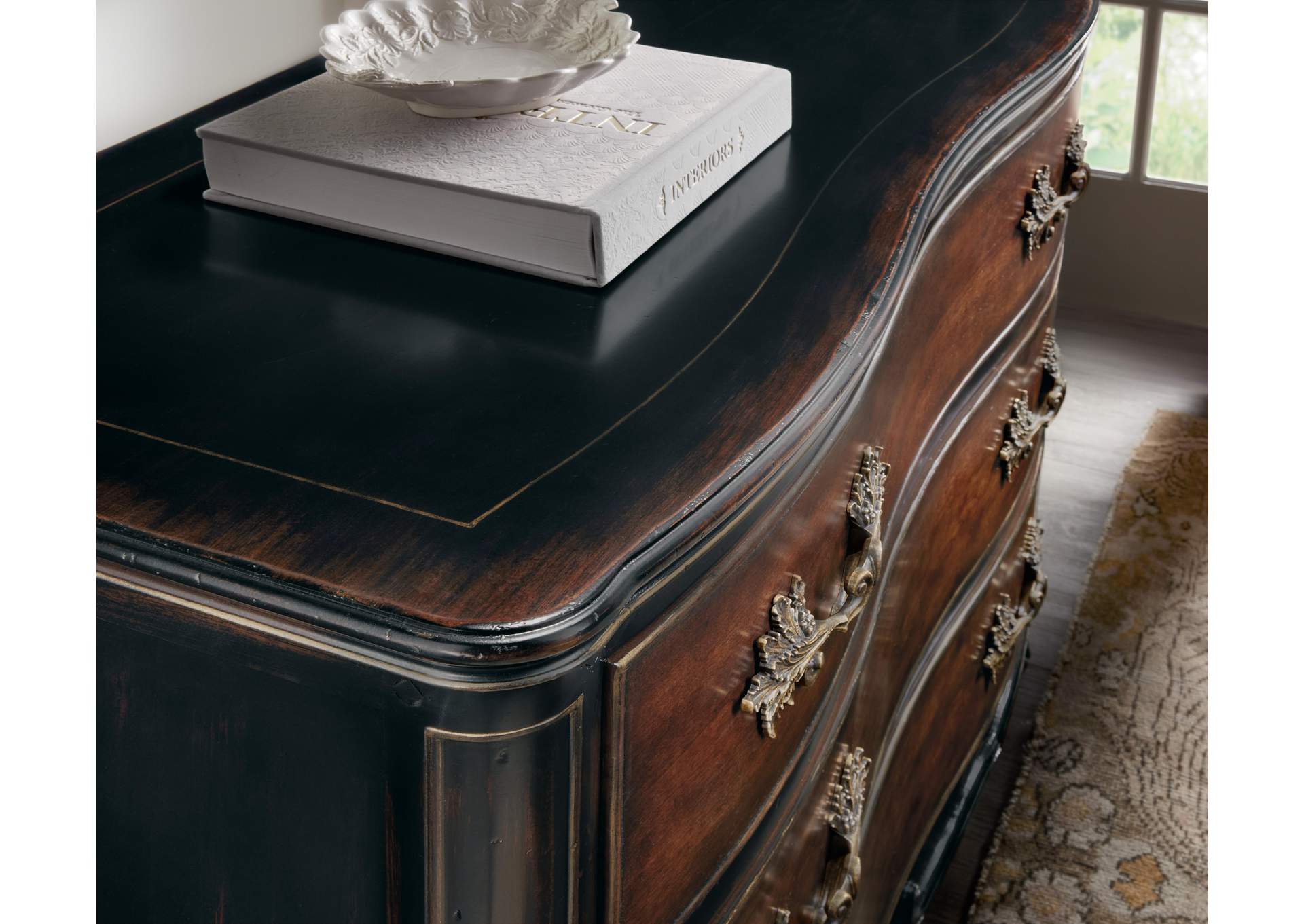 Charleston Three - Drawer Accent Chest,Hooker Furniture