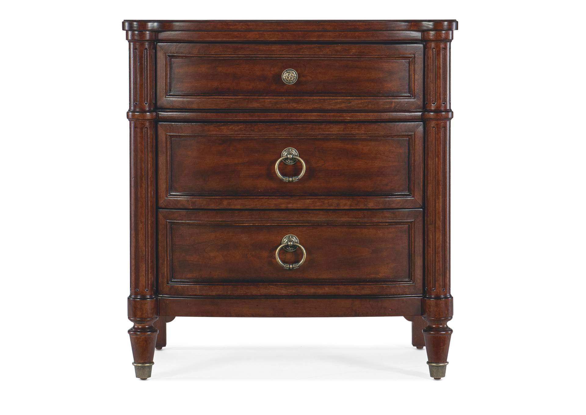 Charleston Three - Drawer Nightstand,Hooker Furniture