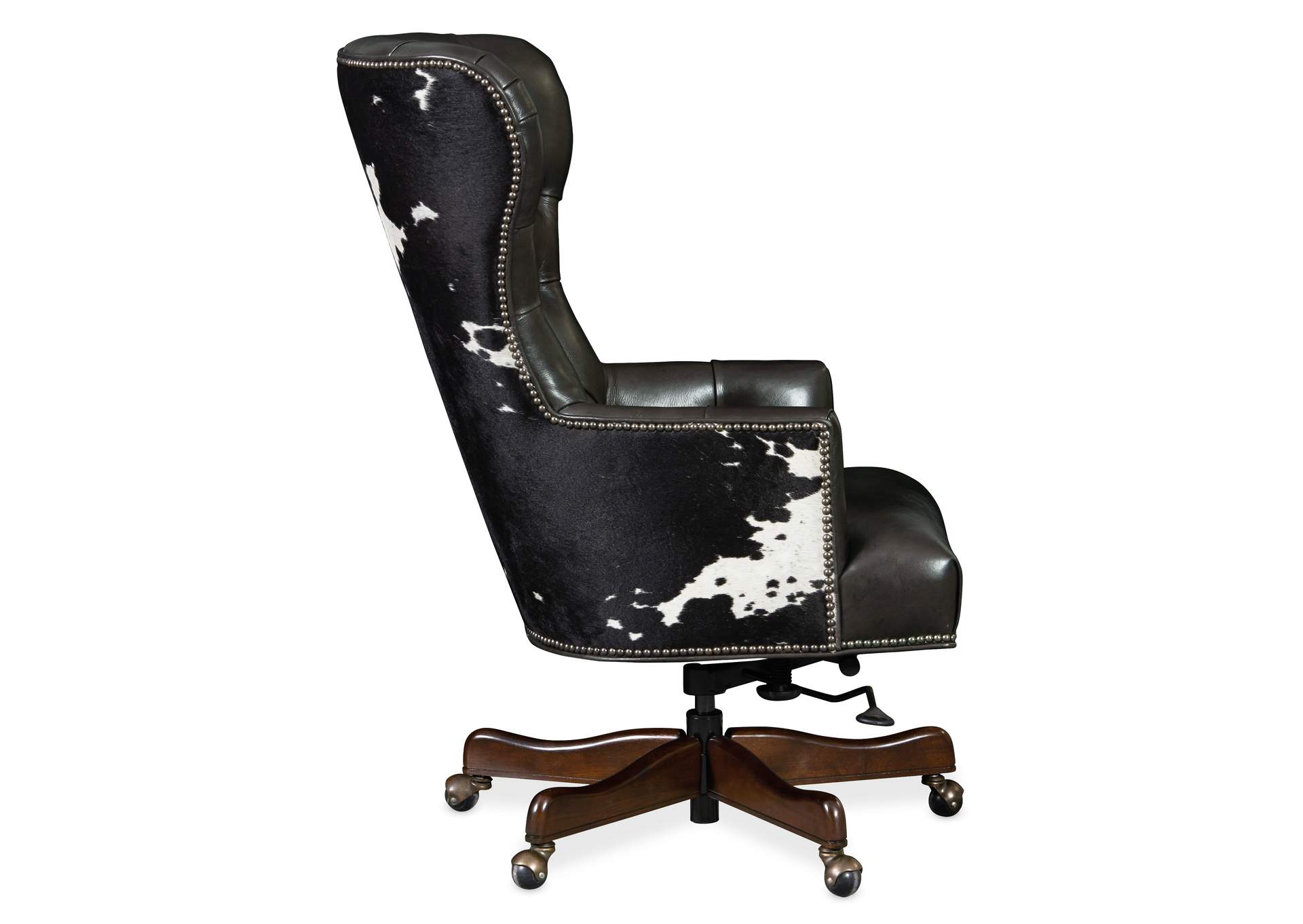 Katherine Executive Swivel Tilt Chair W - Black & White Hoh,Hooker Furniture
