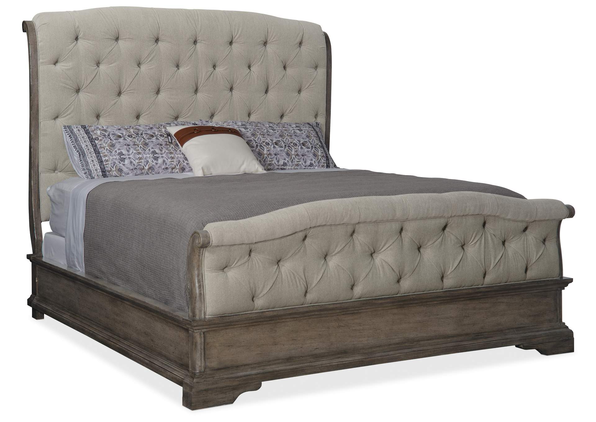 Woodlands Queen Upholstered Bed,Hooker Furniture