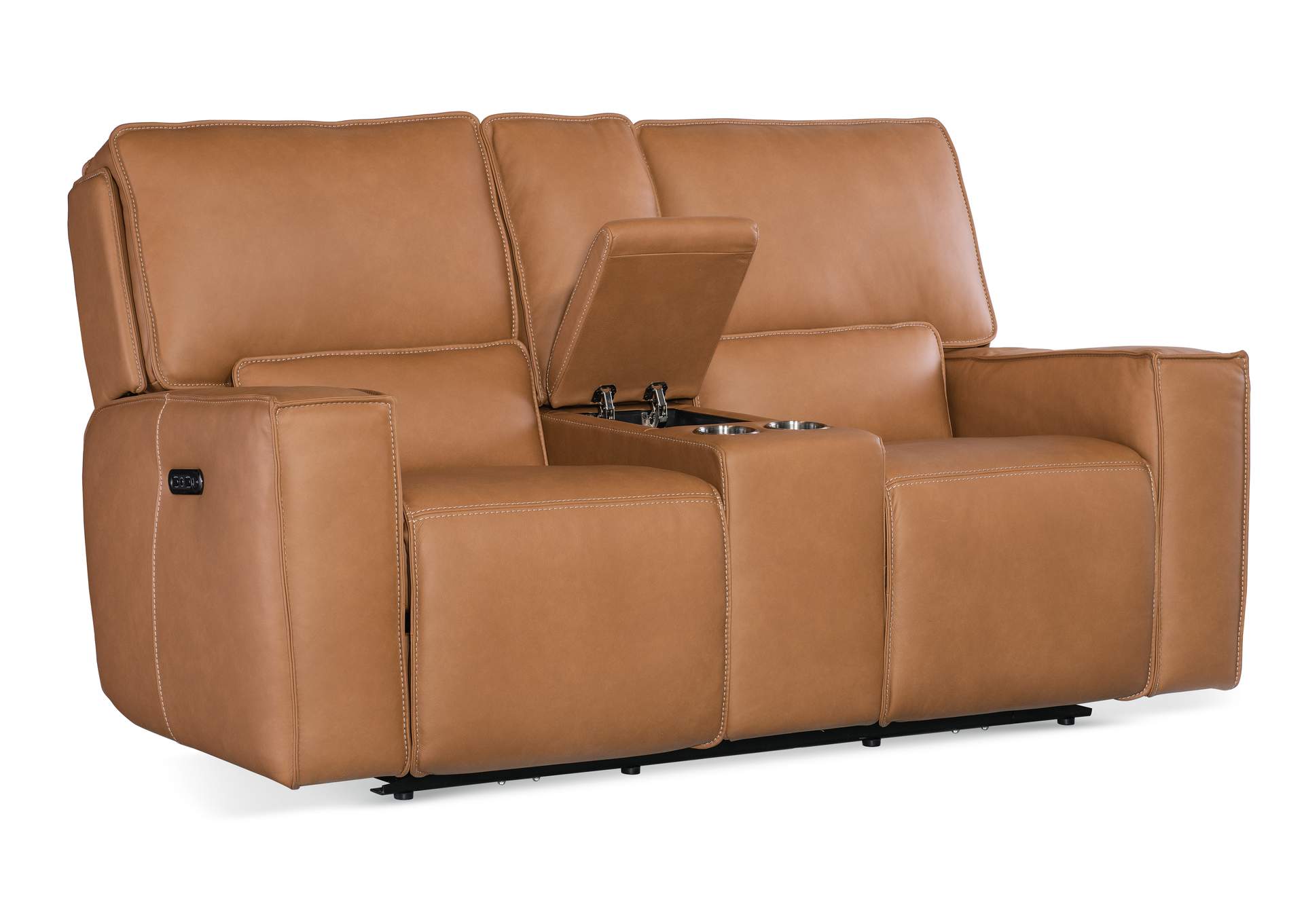 Miles Zero Gravity Power Console Loveseat W - Power Headrest,Hooker Furniture