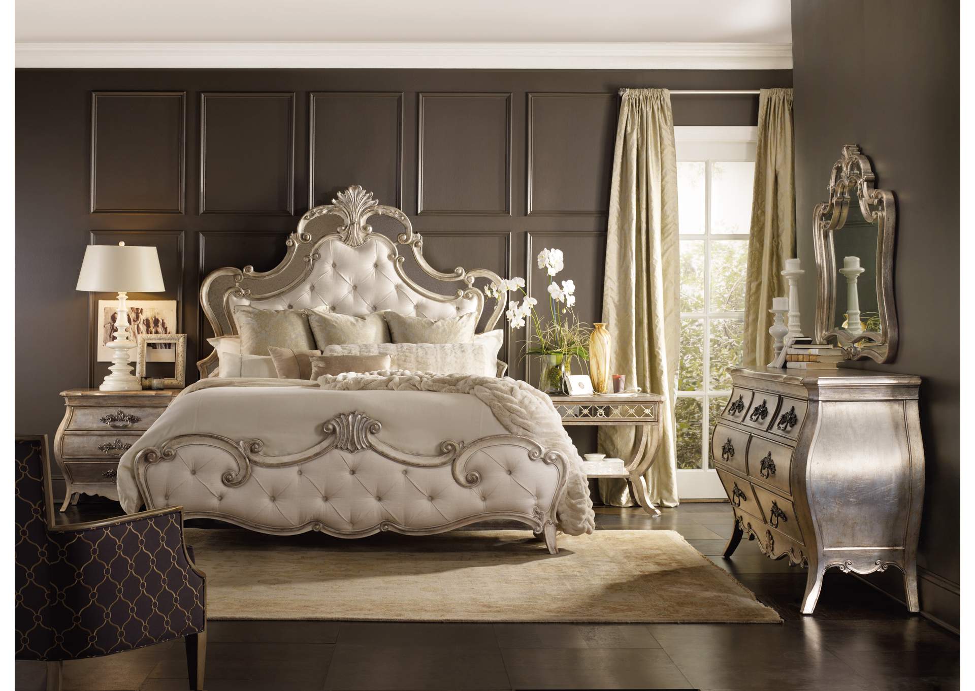Sanctuary Queen Upholstered Bed,Hooker Furniture