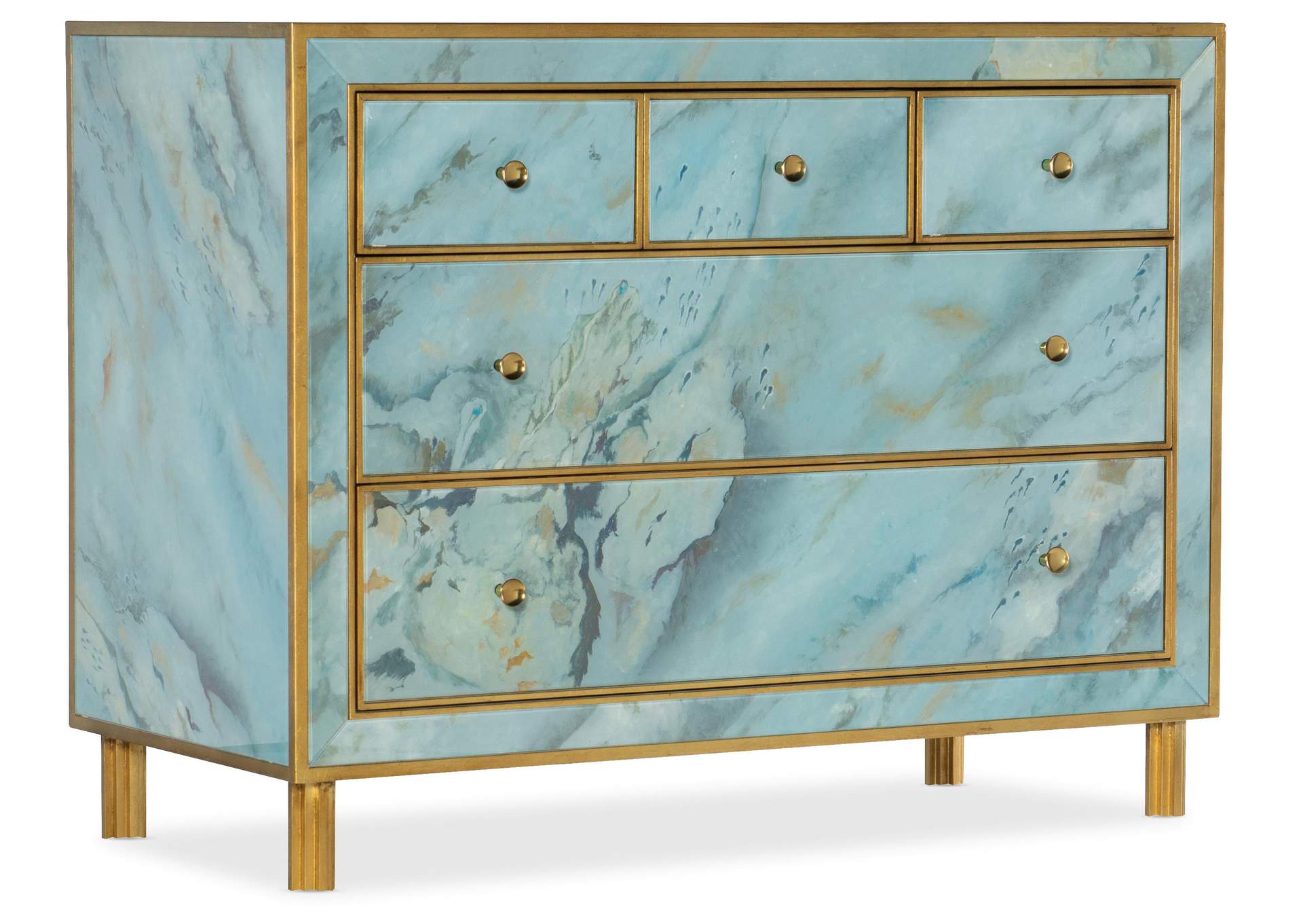 Melange Sorrell Five - Drawer Chest,Hooker Furniture