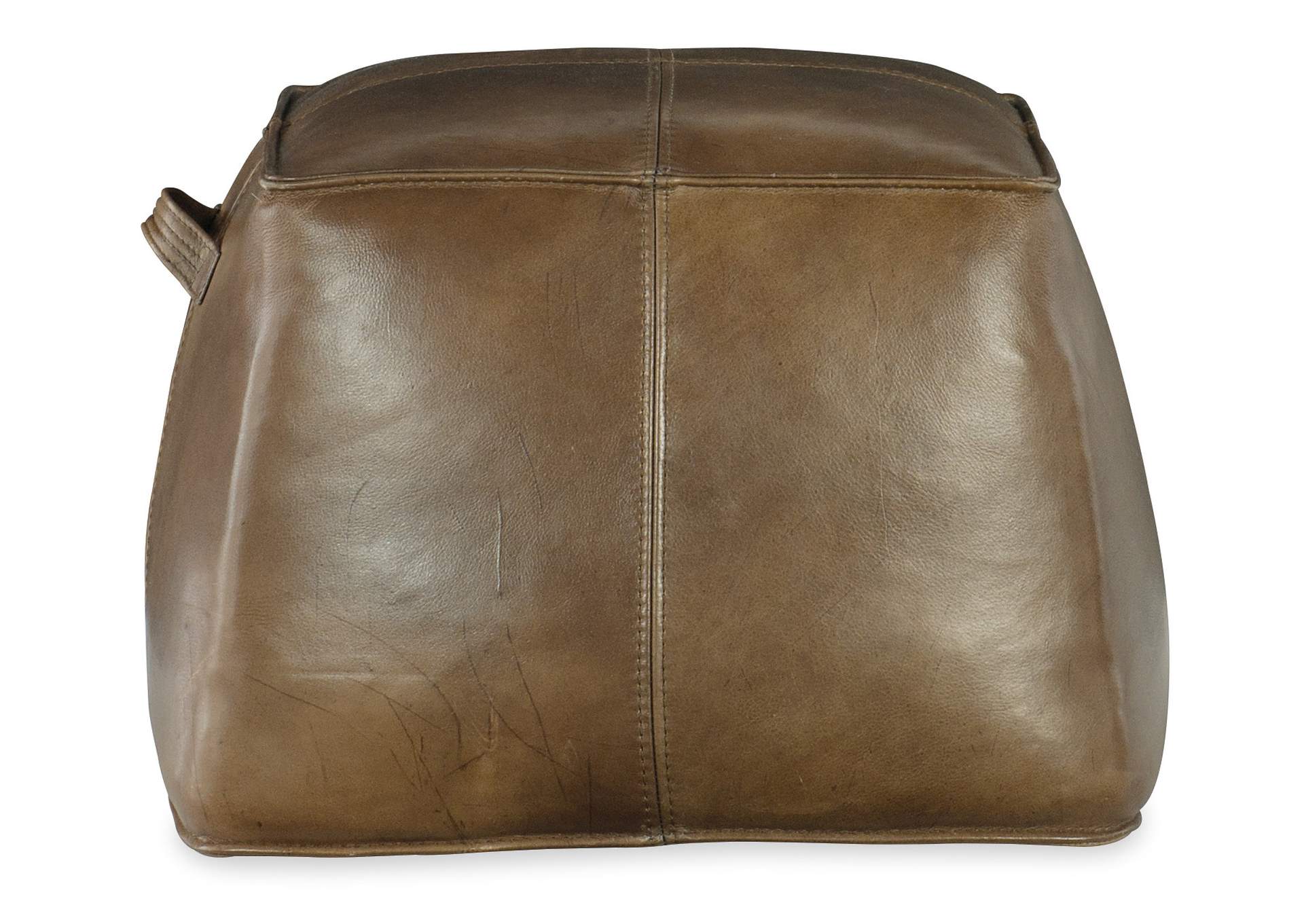 Birks Large Leather Ottoman,Hooker Furniture