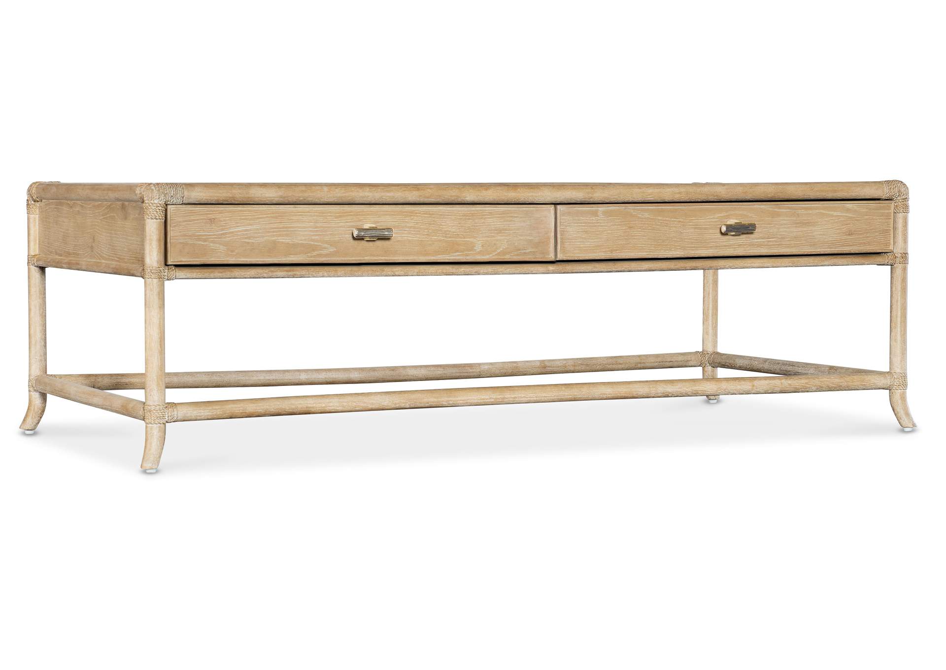 Retreat Pole Rattan Cocktail Table,Hooker Furniture