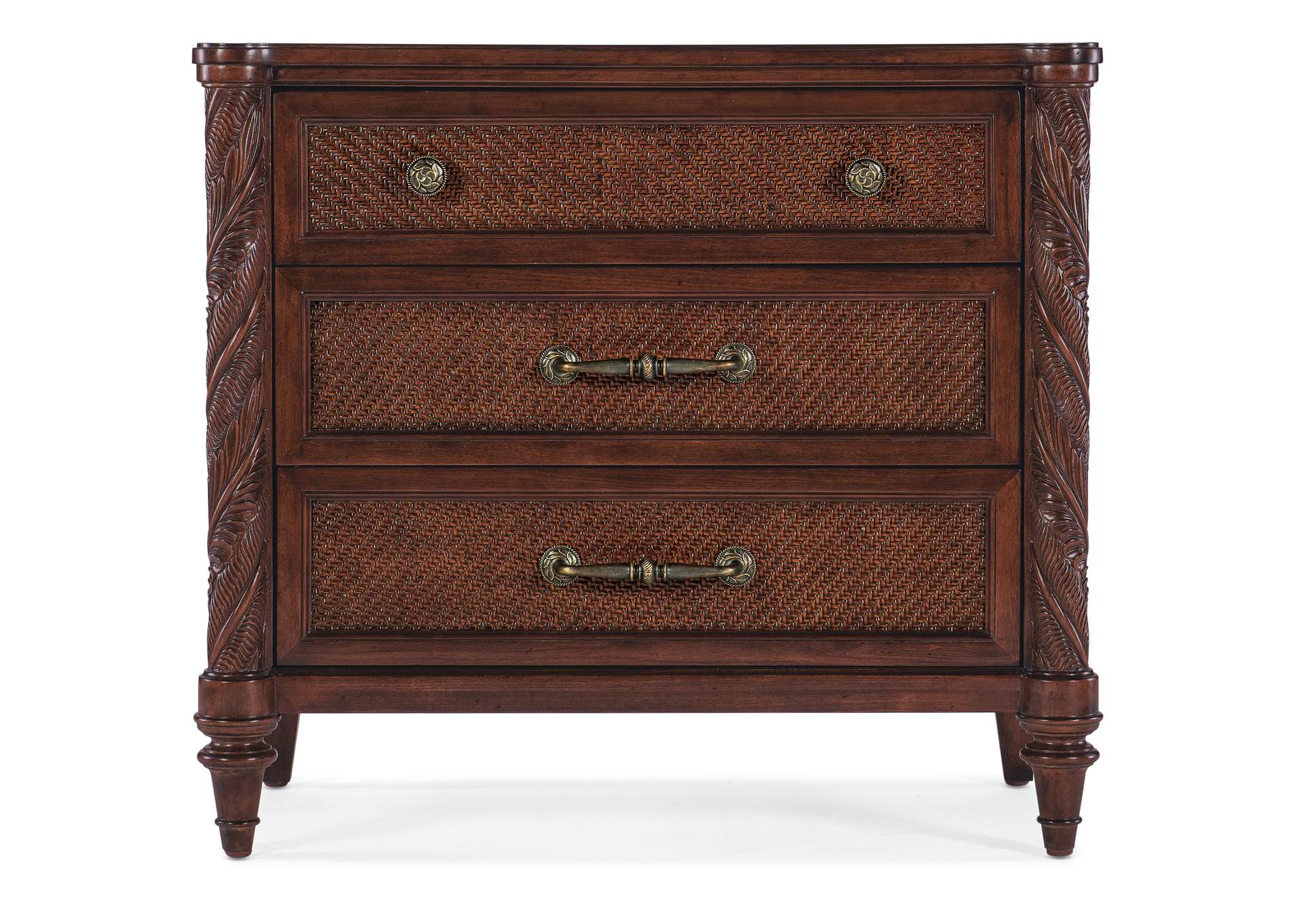 Charleston Three - Drawer Nightstand,Hooker Furniture