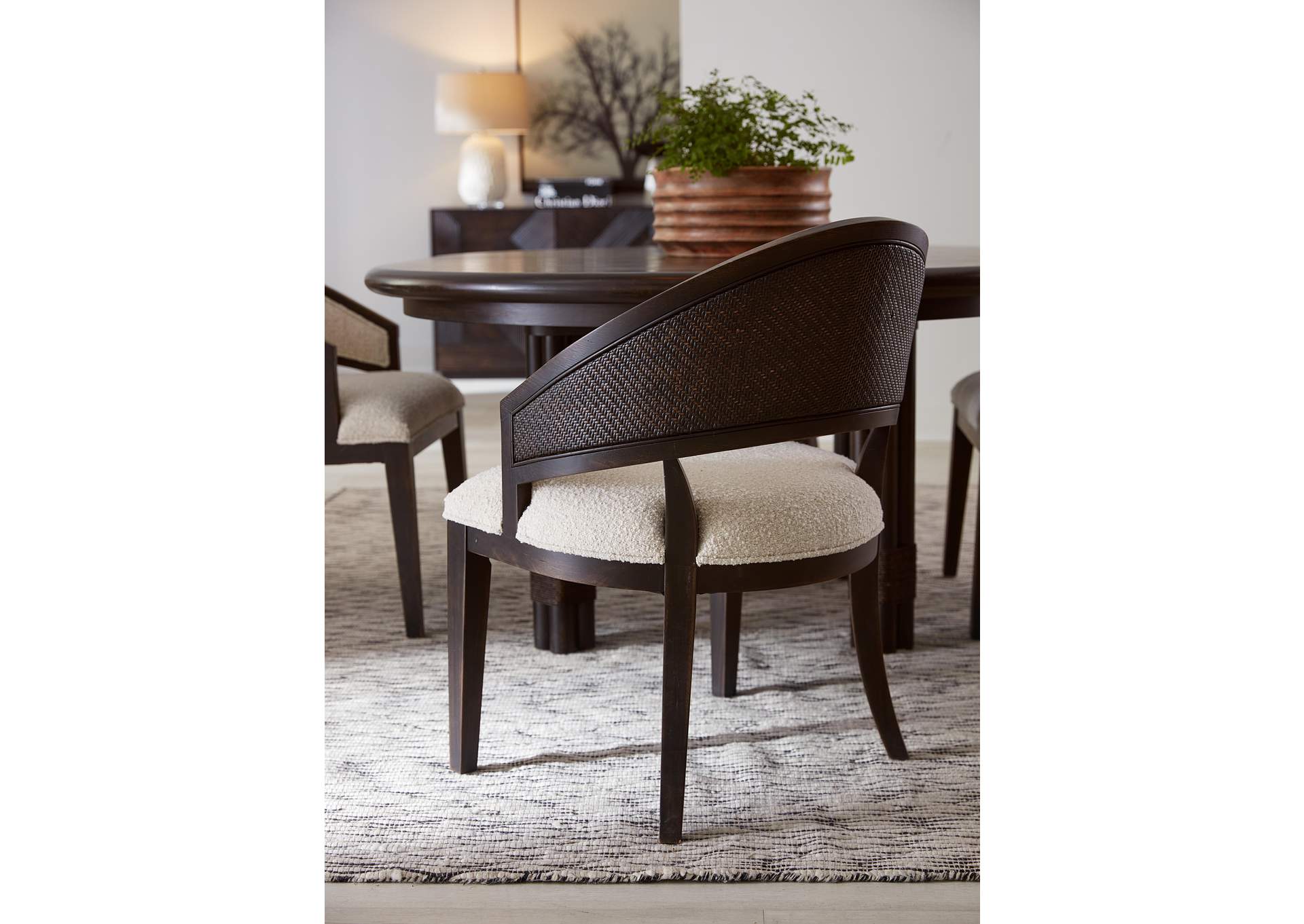 Retreat Cane Barrel Back Chair - 2 Per Ctn - Price Each,Hooker Furniture