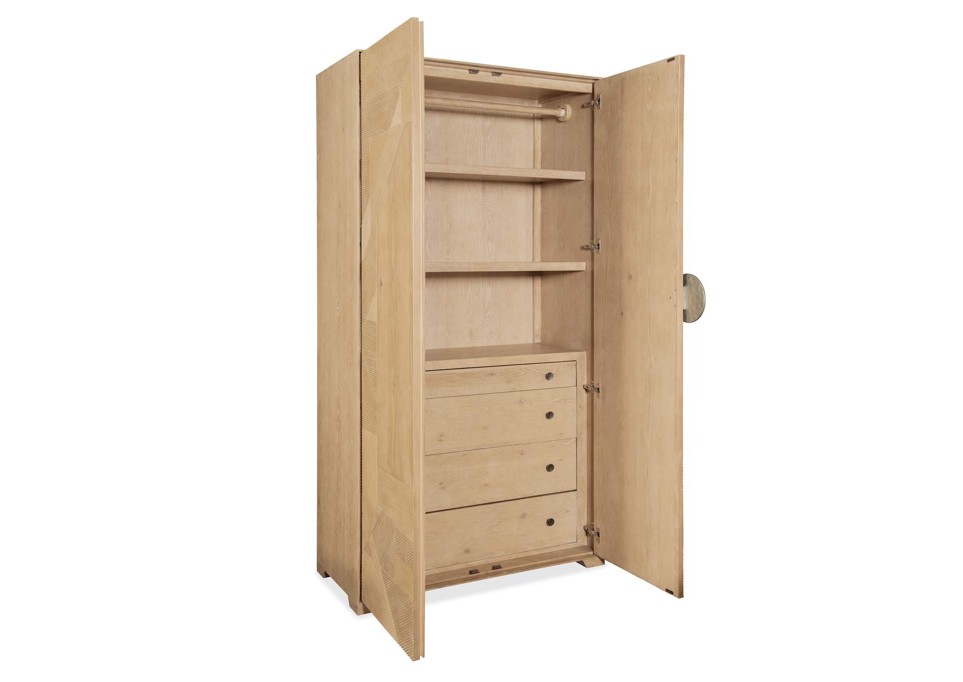 Retreat Split Rattan Wardrobe,Hooker Furniture