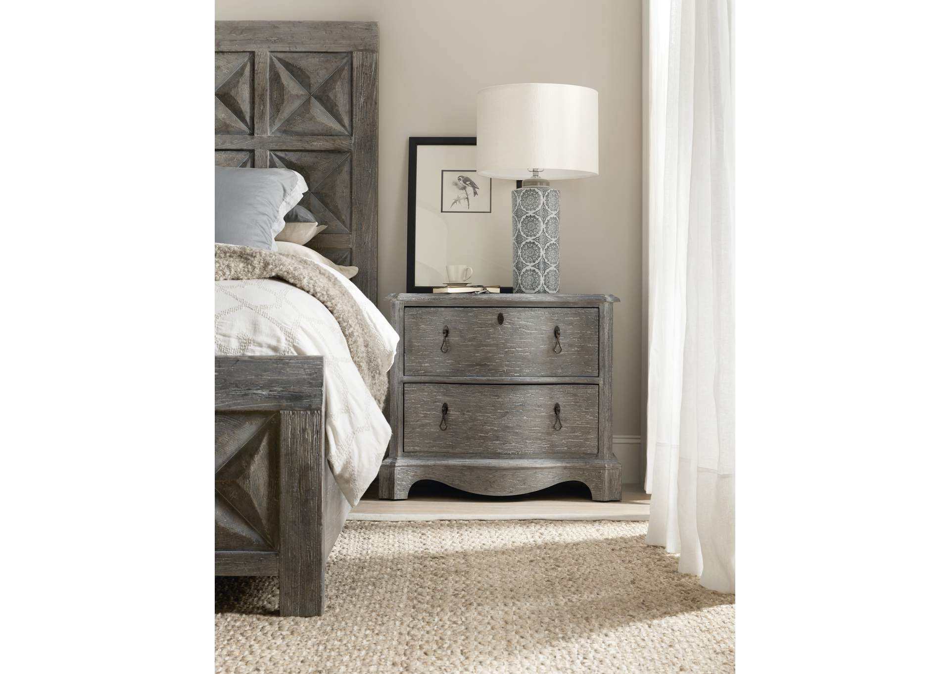 Beaumont Two-Drawer Nightstand,Hooker Furniture