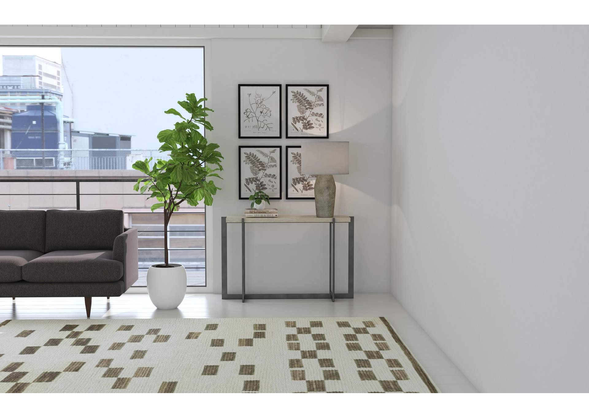 Commerce & Market Console Table,Hooker Furniture