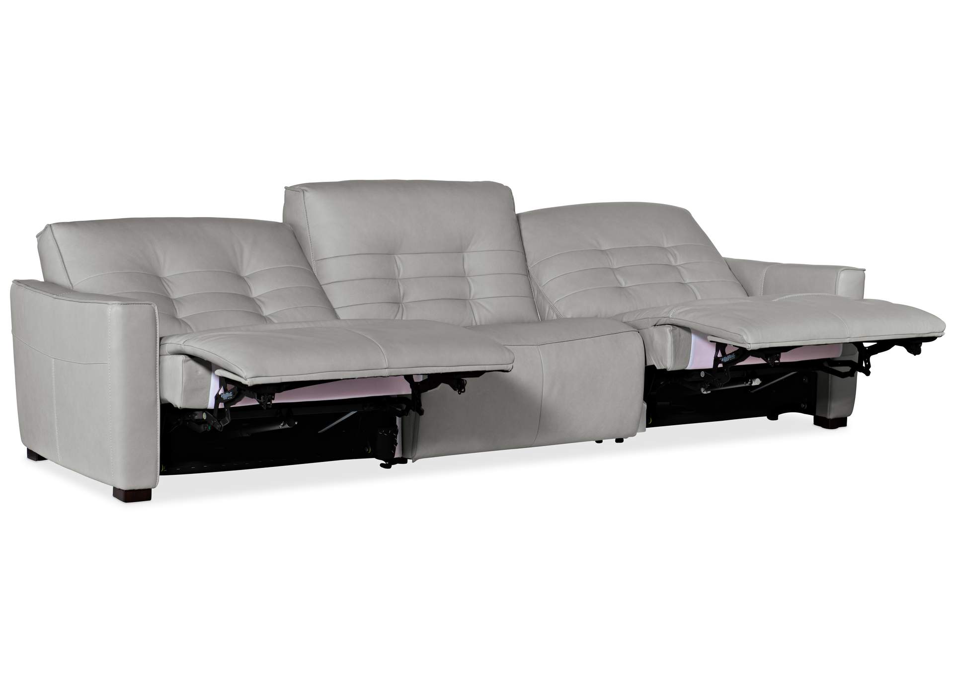 Reaux Power Recline Sofa W - 3 Power Recliners,Hooker Furniture