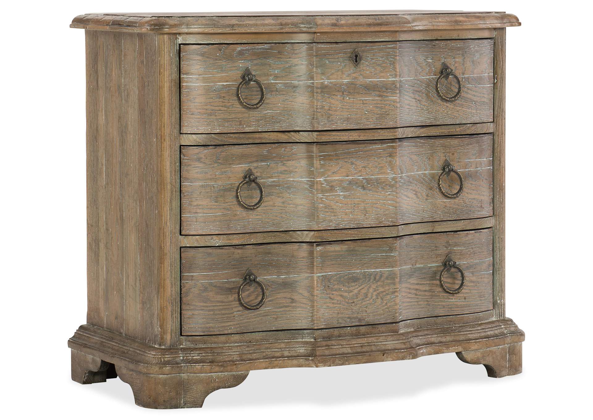 Boheme Bastogne Three - Drawer Nightstand,Hooker Furniture