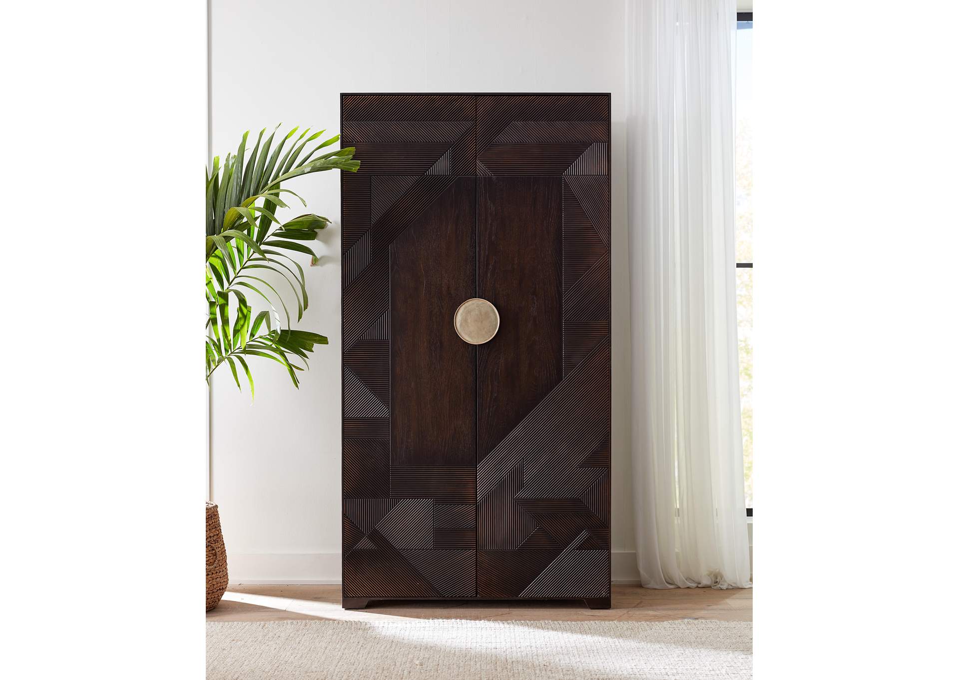 Retreat Split Rattan Wardrobe,Hooker Furniture