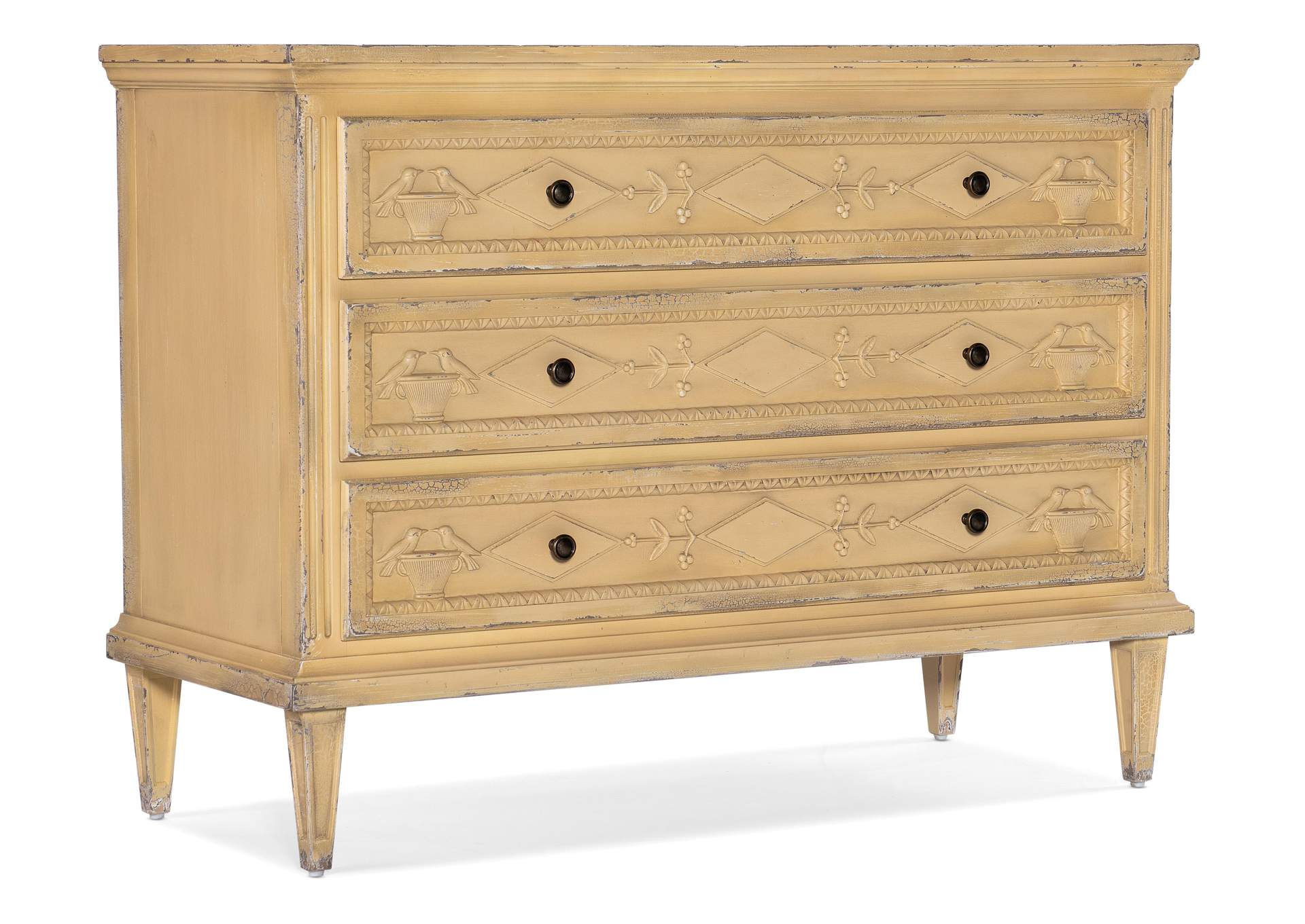 Charleston Three - Drawer Accent Chest,Hooker Furniture